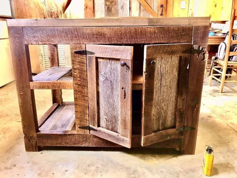 Barn Wood Kitchen Island