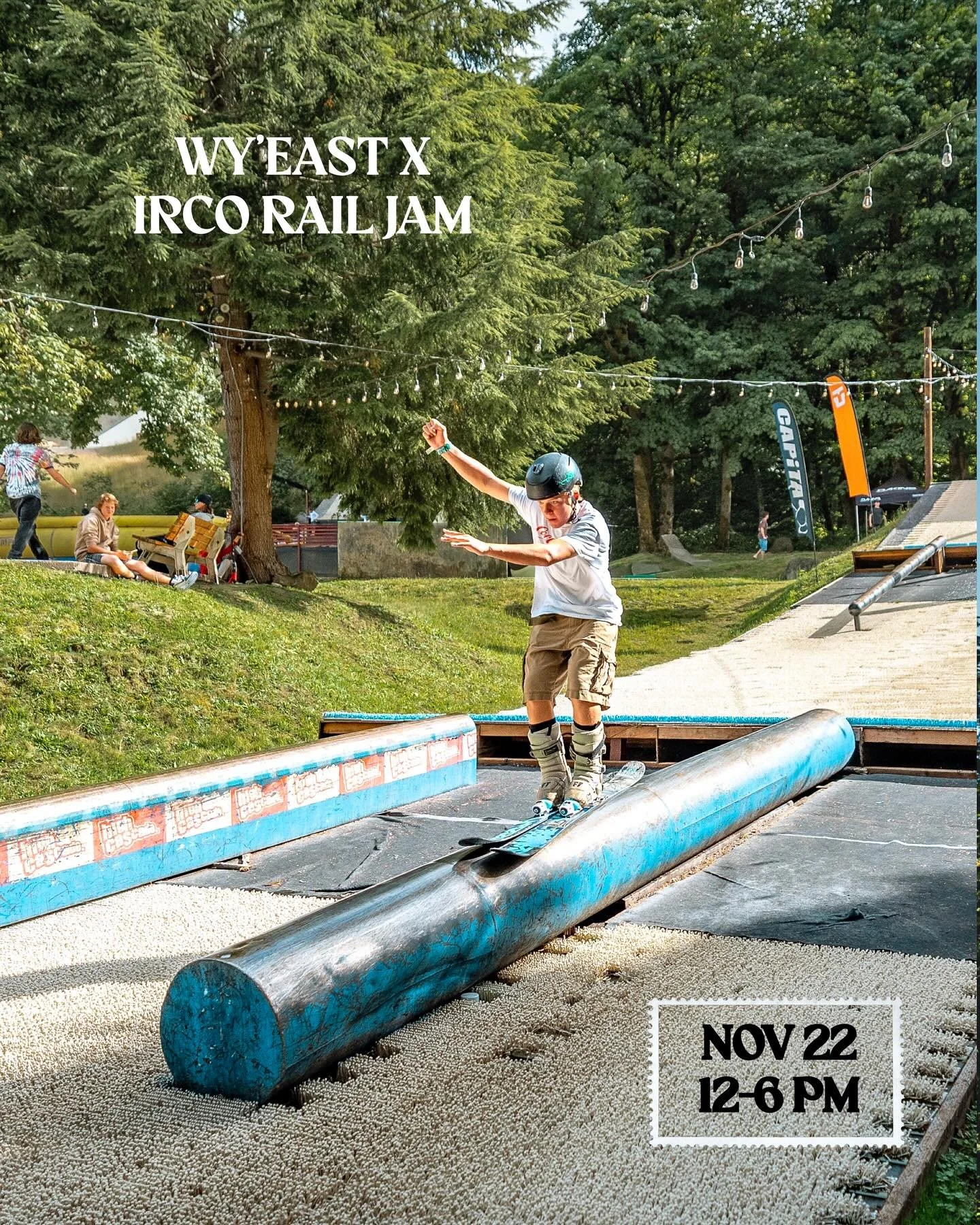YOU ARE INVITED 💌 to participate in the Wy&rsquo;East X IRCO Upward Bound Rail Jam and Big Air!🎿🏂 Come out to Wy&rsquo;East Mountain Academy on Saturday, November 22nd from 12 PM - 6 PM to compete or enjoy our facilities!

Come hang out and compet