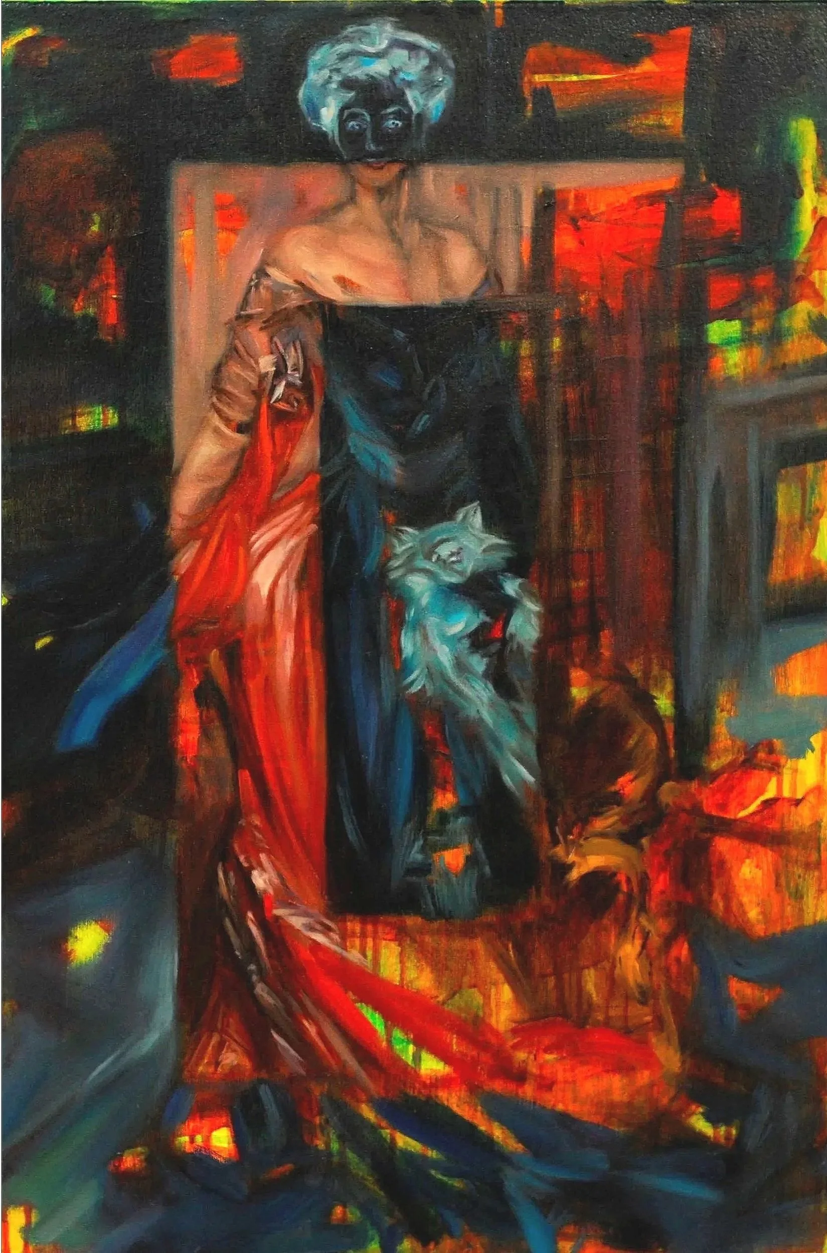 From Boldini's "Mrs. Henry Lehr" (1905)

Oil and acrylic on canvas
20" x 30"
2011