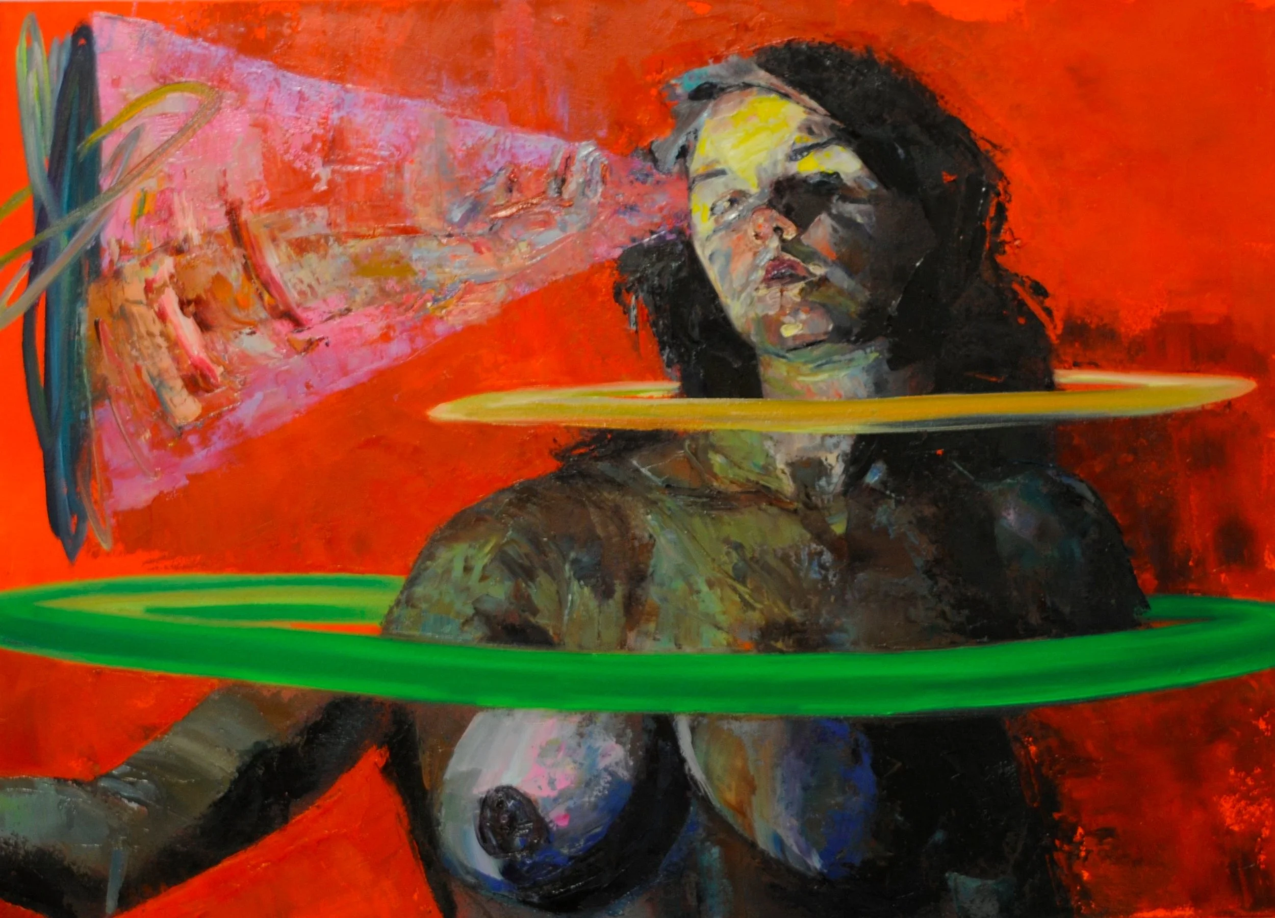 Shifting in Red

Oil and acrylic on canvas
19.75" x 27.25"
2012