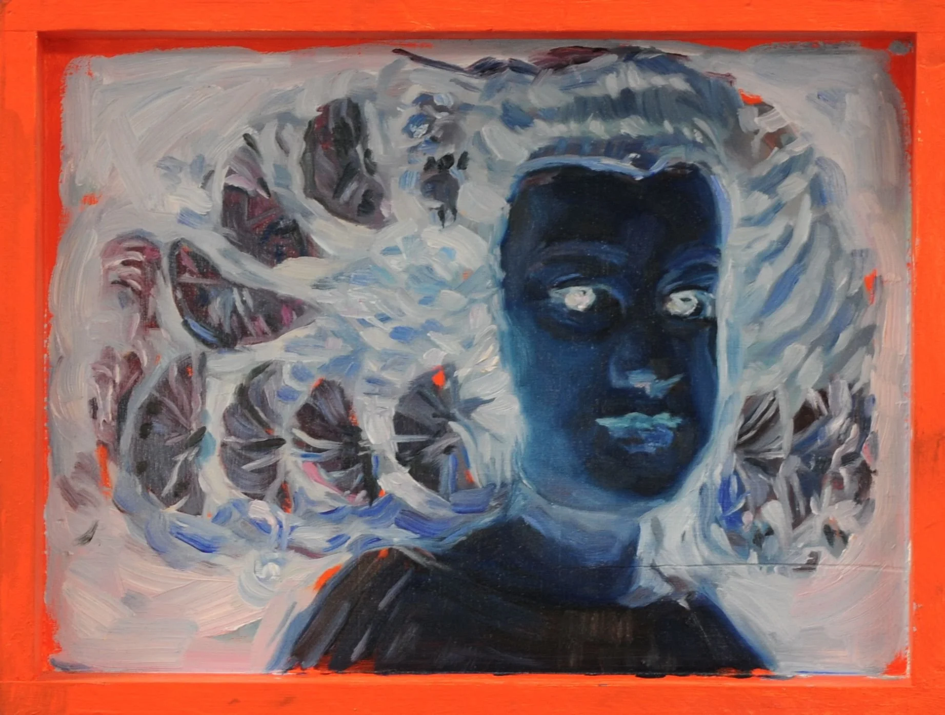 From Velazquez' "Infanta Maria Teresa" (1651-1652),

Oil and acrylic on wooden panel,
8" x 12",
2010