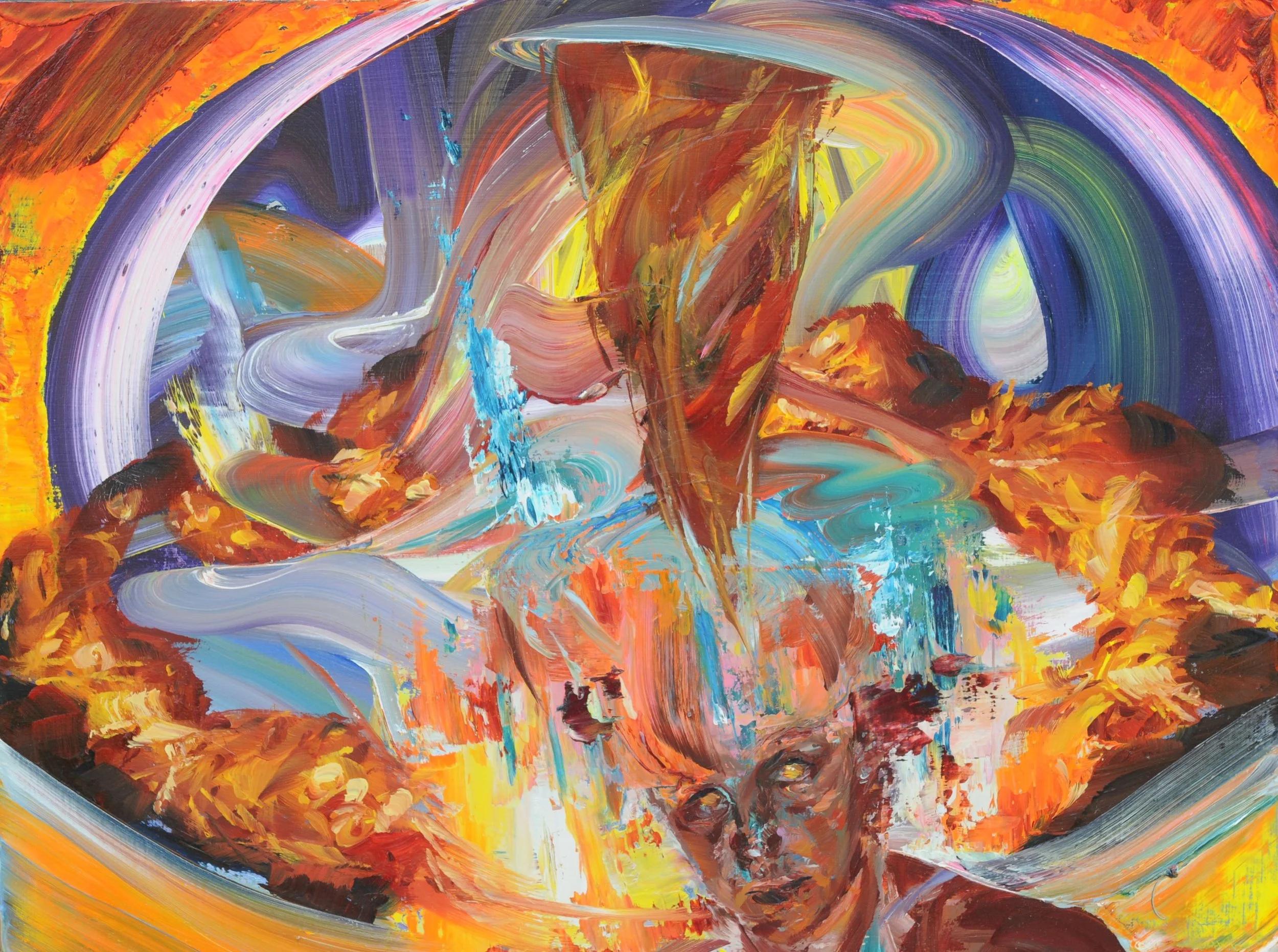 Ring of Fire

Oil and acrylic on wooden panel
9" x 12"
2013