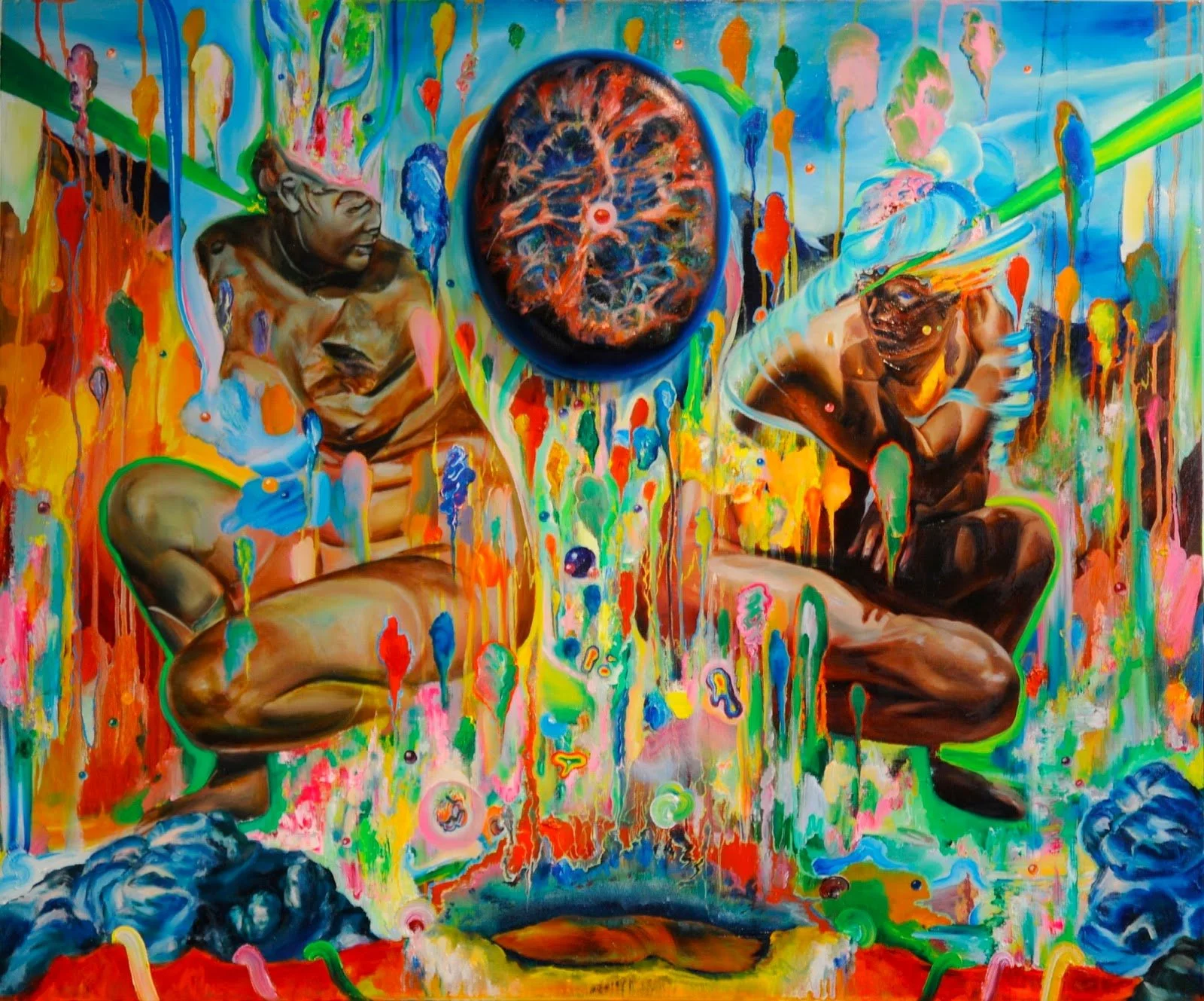 The Philosopher's Stone

Oil on wooden panel and bevelled oval canvas
30" x 36"
2014

$1650