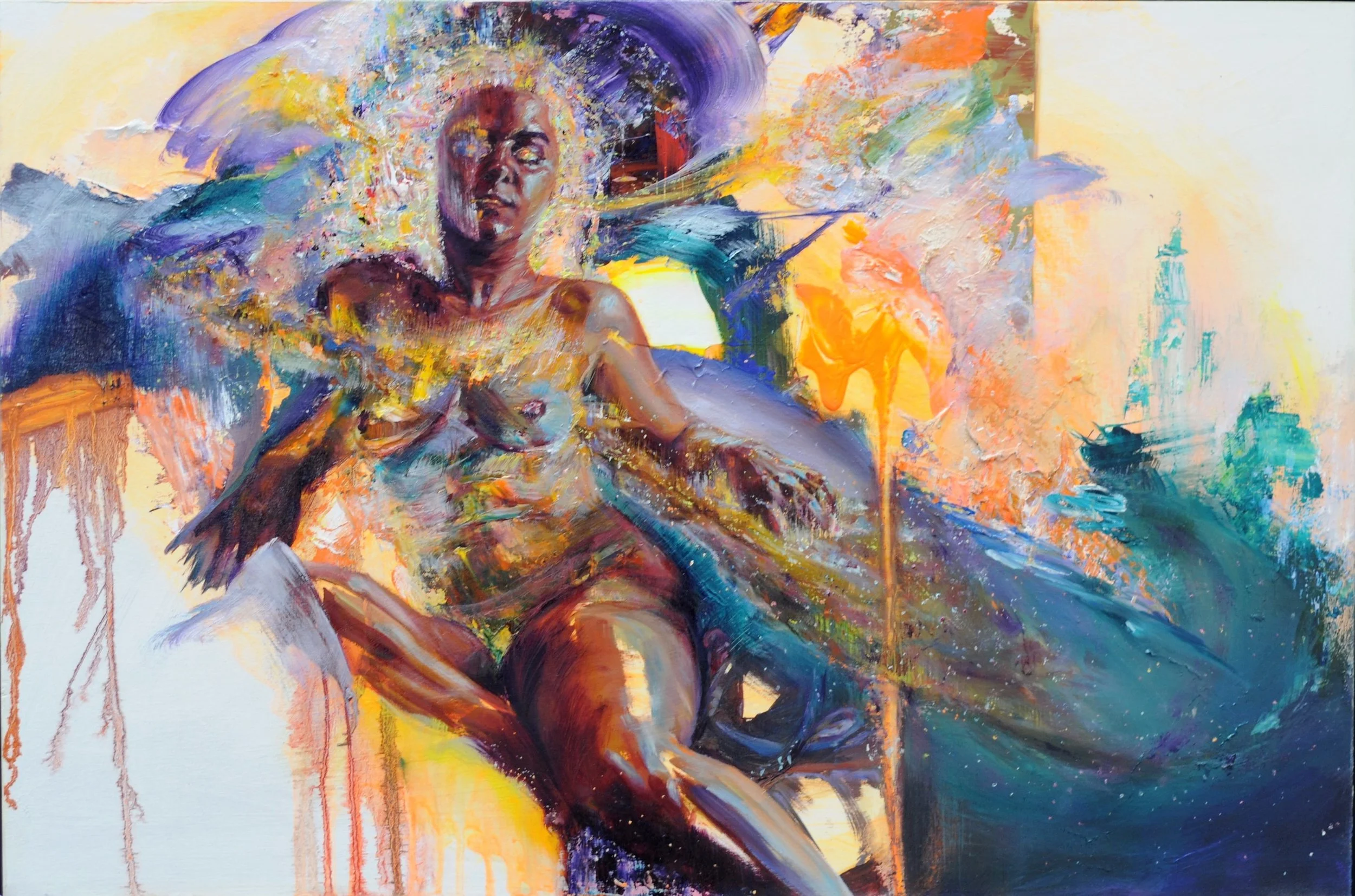 Dawning,

Oil and acrylic on wooden panel,
20" x 30",
2013,

Charity auction item for Design Hope in 2013.

*Sold*