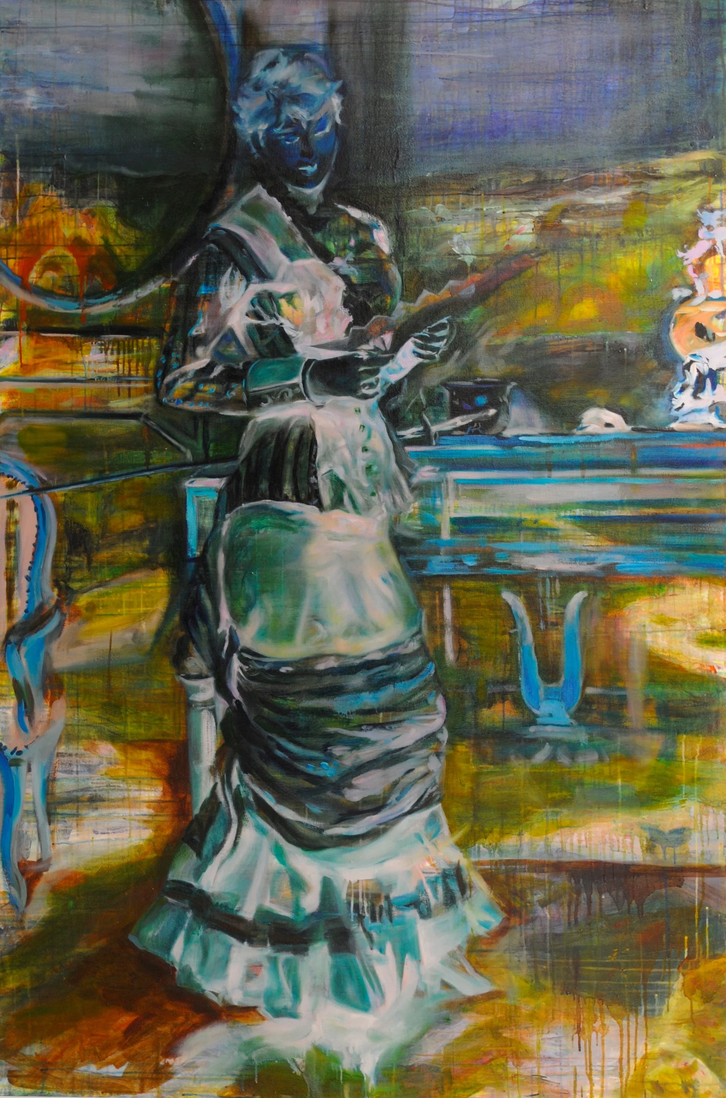 Boldini's "Lady Admiring a Fan" in the Danakil Depression

Oil and acrylic on canvas
48" x 72"
2011