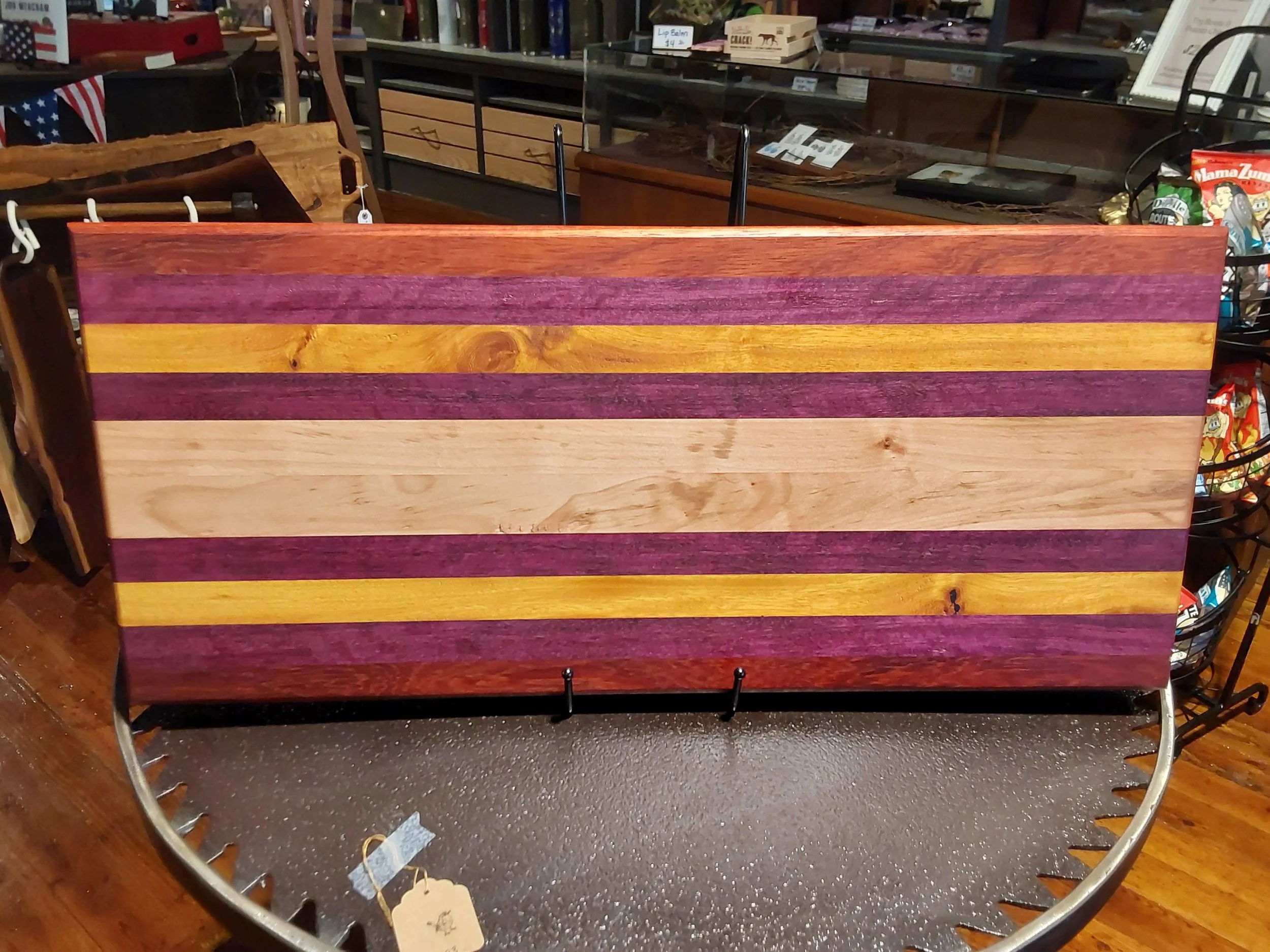 Artisan Multi-Colored Hardwood Cutting Board
