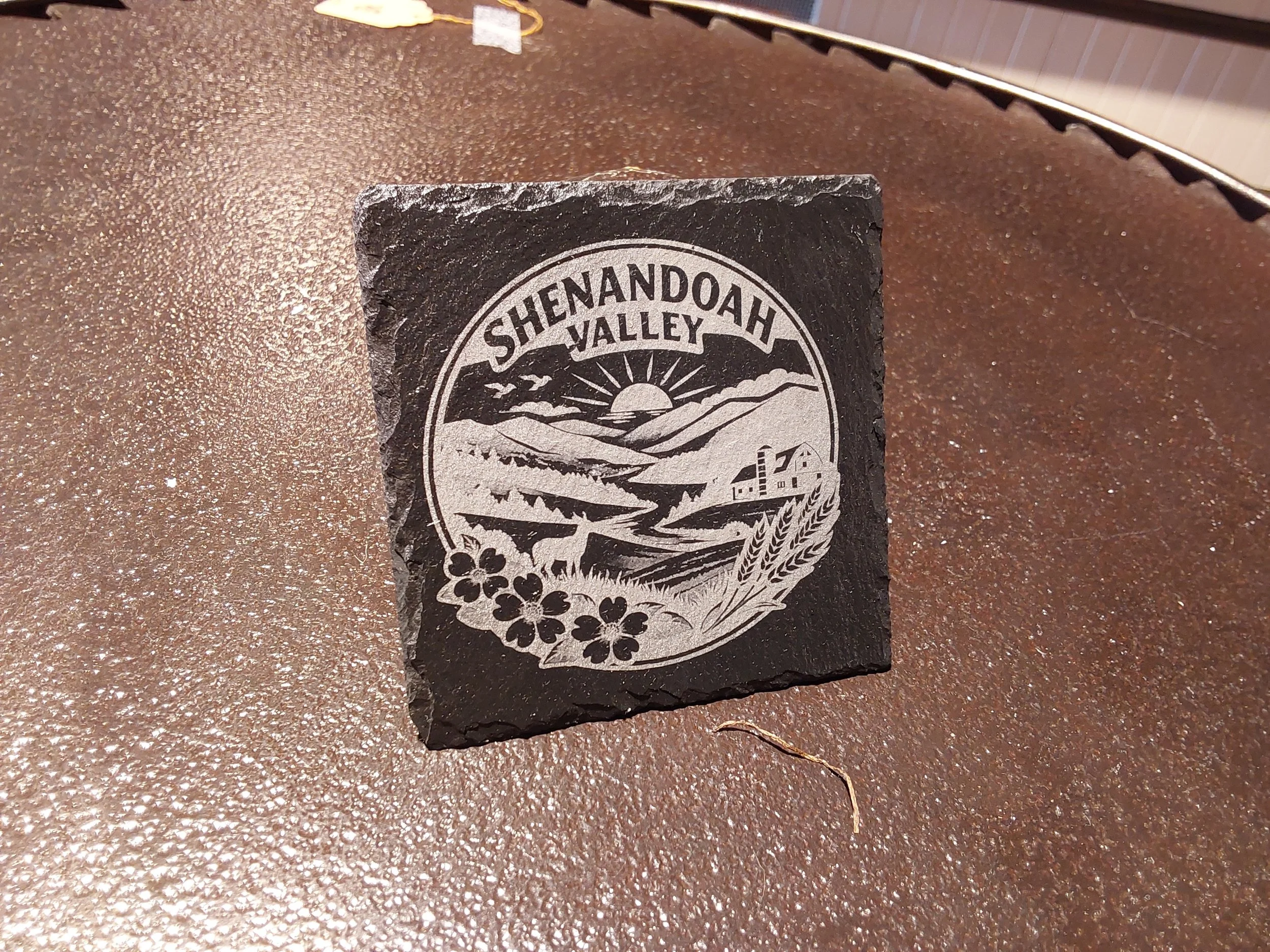 Shenandoah Valley Engraved Slate Decor