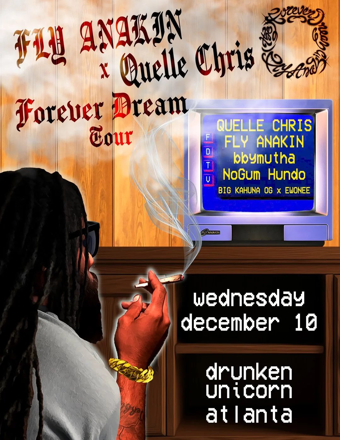 Quelle Chris, Fly Anakin, bbymutha, nogum hundo, Big Kahuna OG, EWONEE