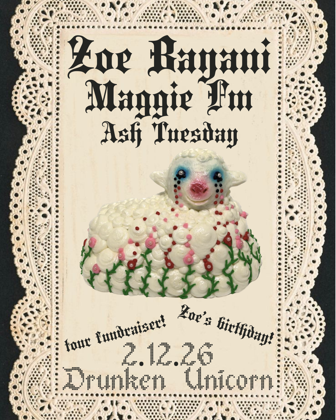 Zoe Bayani, Maggie FM, Ash Tuesday