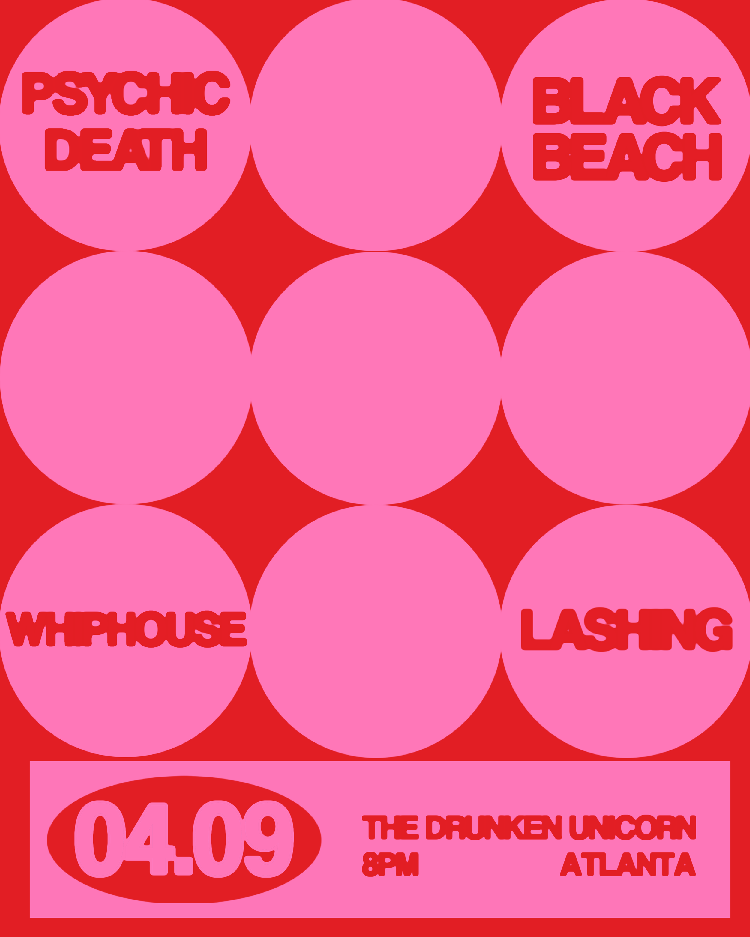 Psychic Death, Whiphouse, Black Beach, Lashing