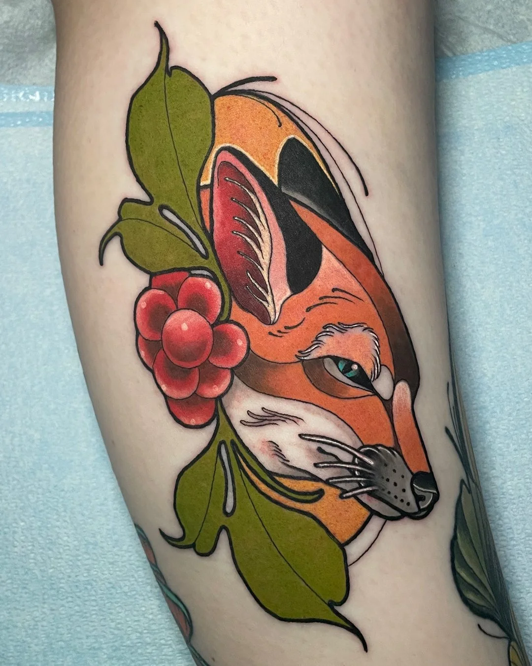 Neotraditional Tattoo Milwaukee Wisconsin Color Tattoo Isaiah North Fox Animal.jpg