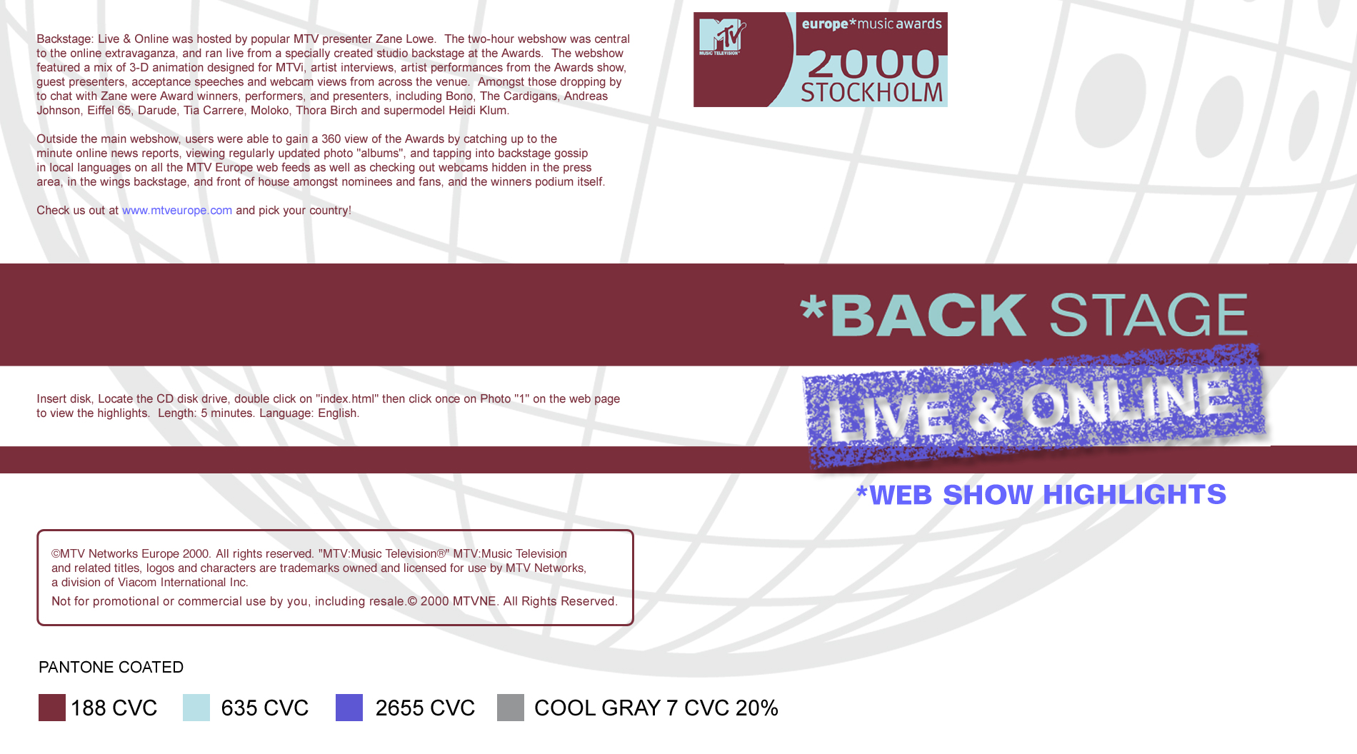 Promo material for print