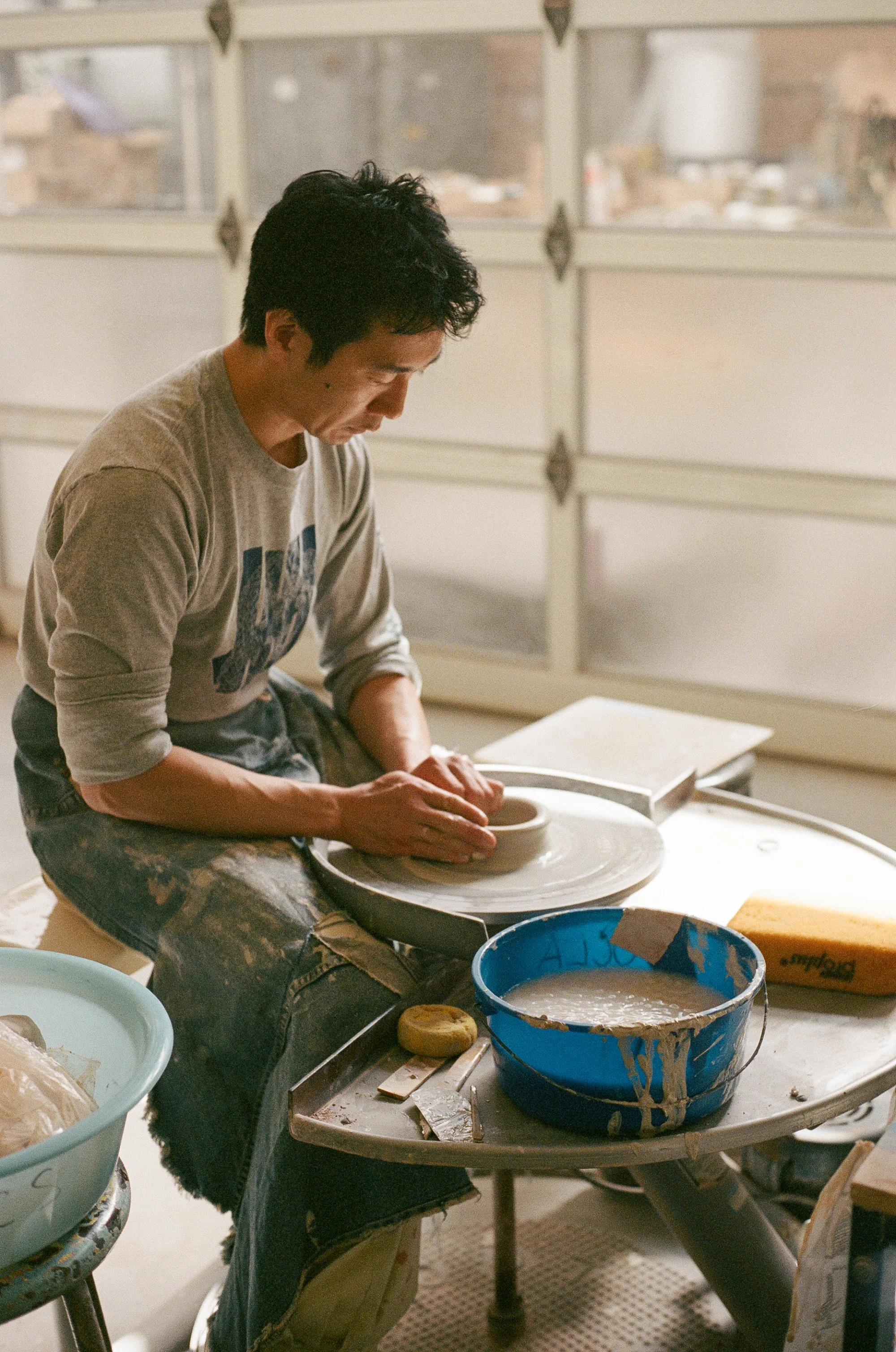 Shoshi Watanabe in the studio