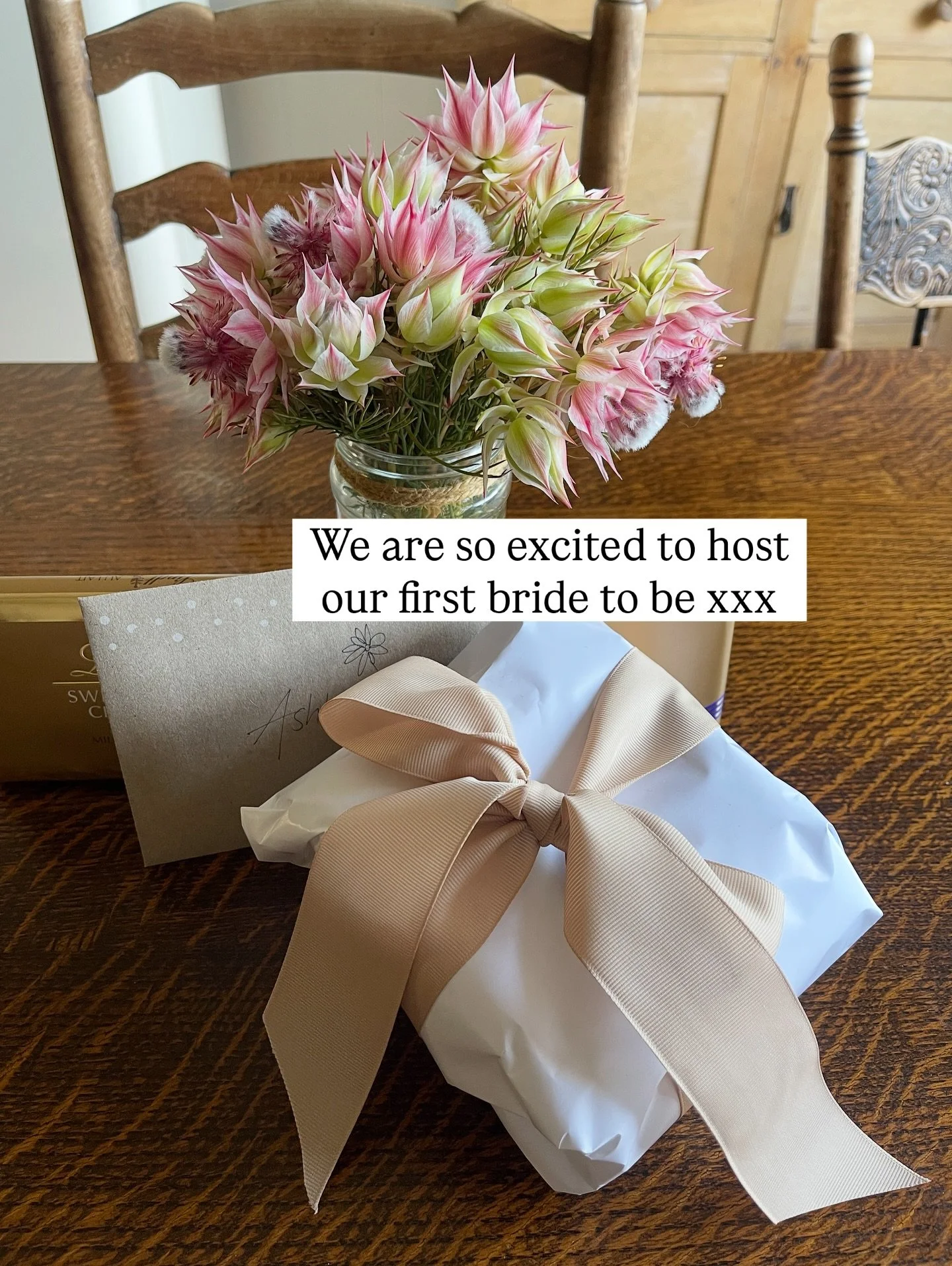 And we couldn&rsquo;t have found a more perfect wildflower for her - blushing bride for our beautiful bride to be 🌸