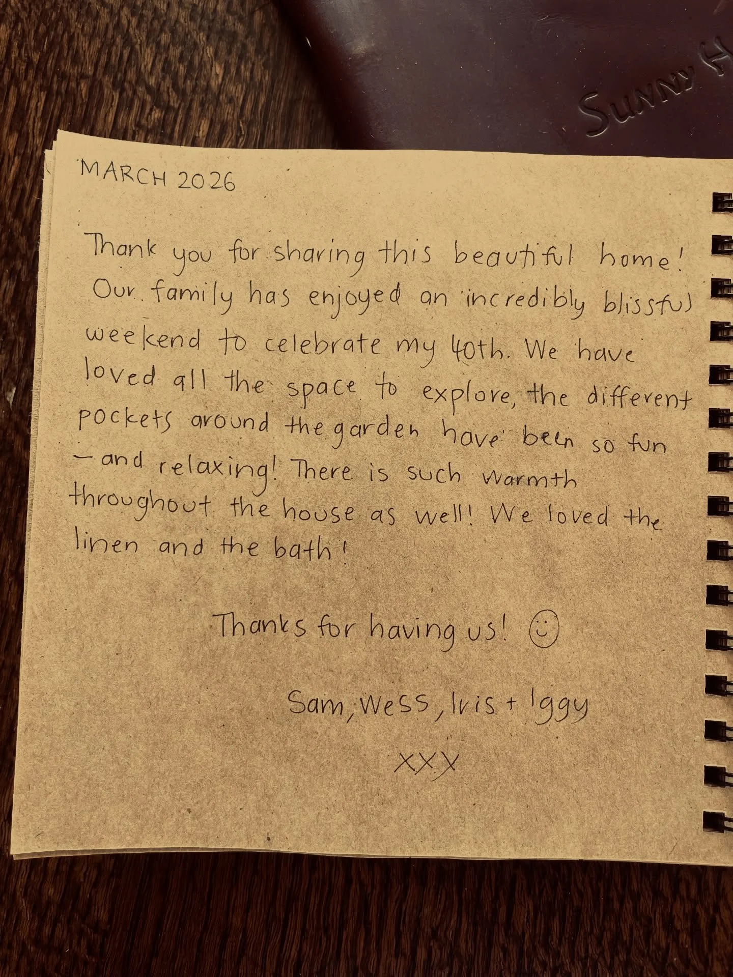 Thanks so much for your sweet words Sam - we loved hosting your family for your 40th celebrations too ☀️☀️☀️

#yorkwa #sunnyhilldays #countrystyle #airbnb #perthgetaway