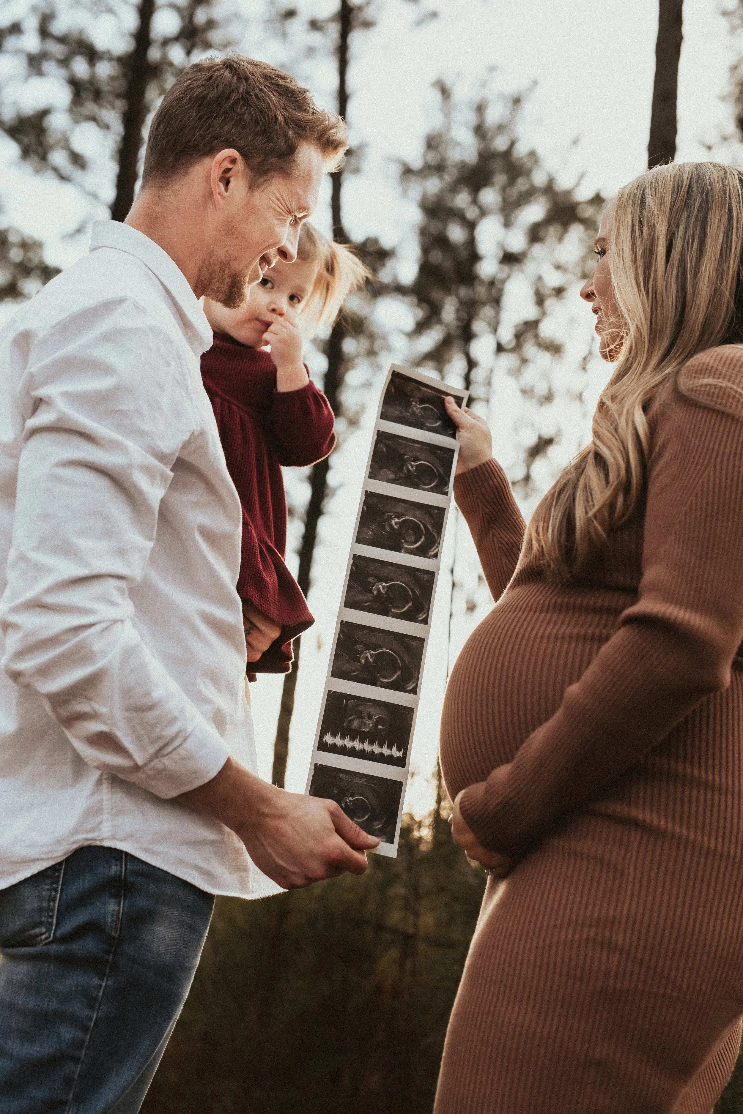 A Magical Golden-Hour Maternity Session in the Pine Forest | Athens GA Maternity Photographer