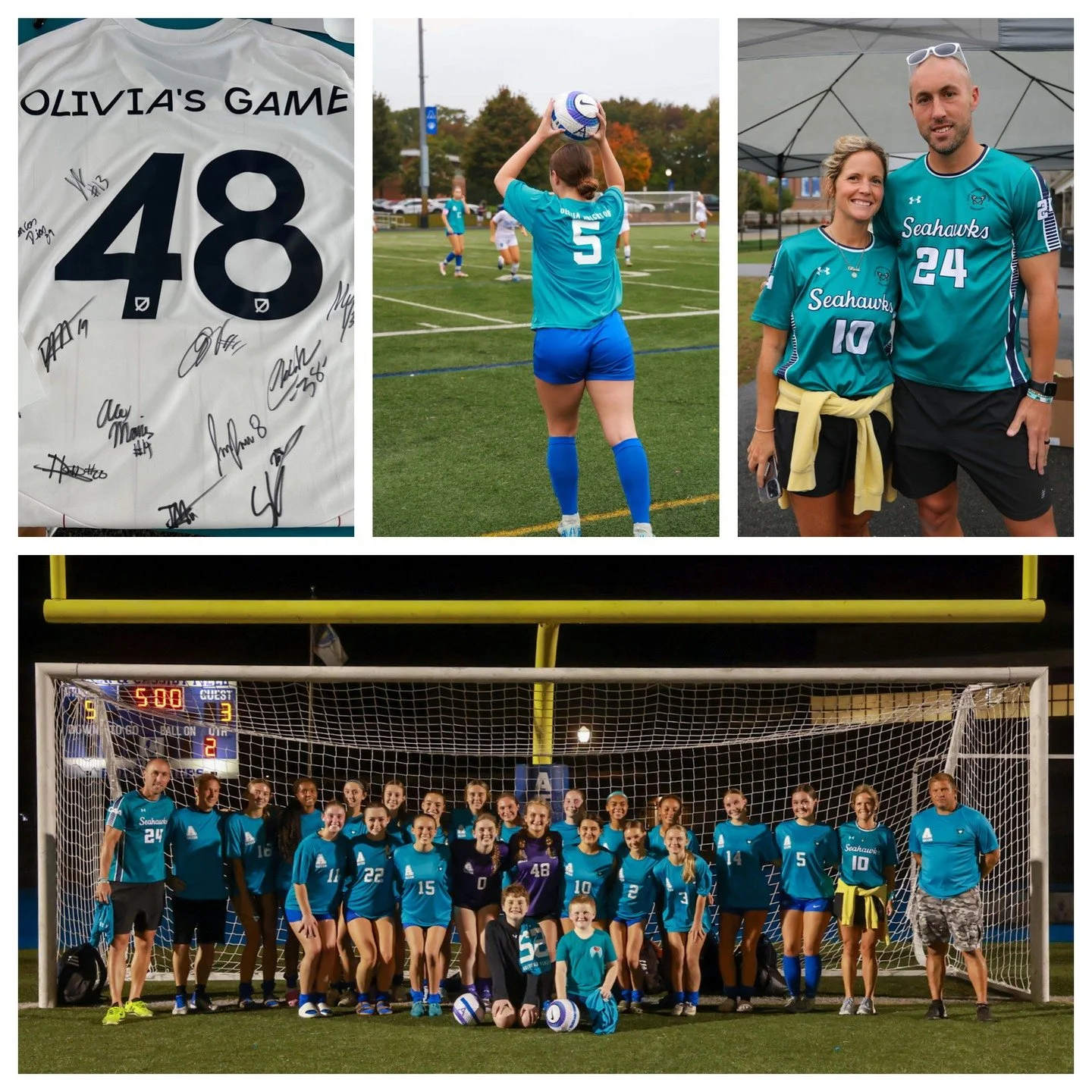 Thank you to everyone who came out to watch and cheer on the @ahs.bluepride Girls Soccer Team play &ldquo;Olivia&rsquo;s Game&rdquo; this past Thursday night vs Franklin High School. It was exciting to see two great teams competing and Attleboro comi