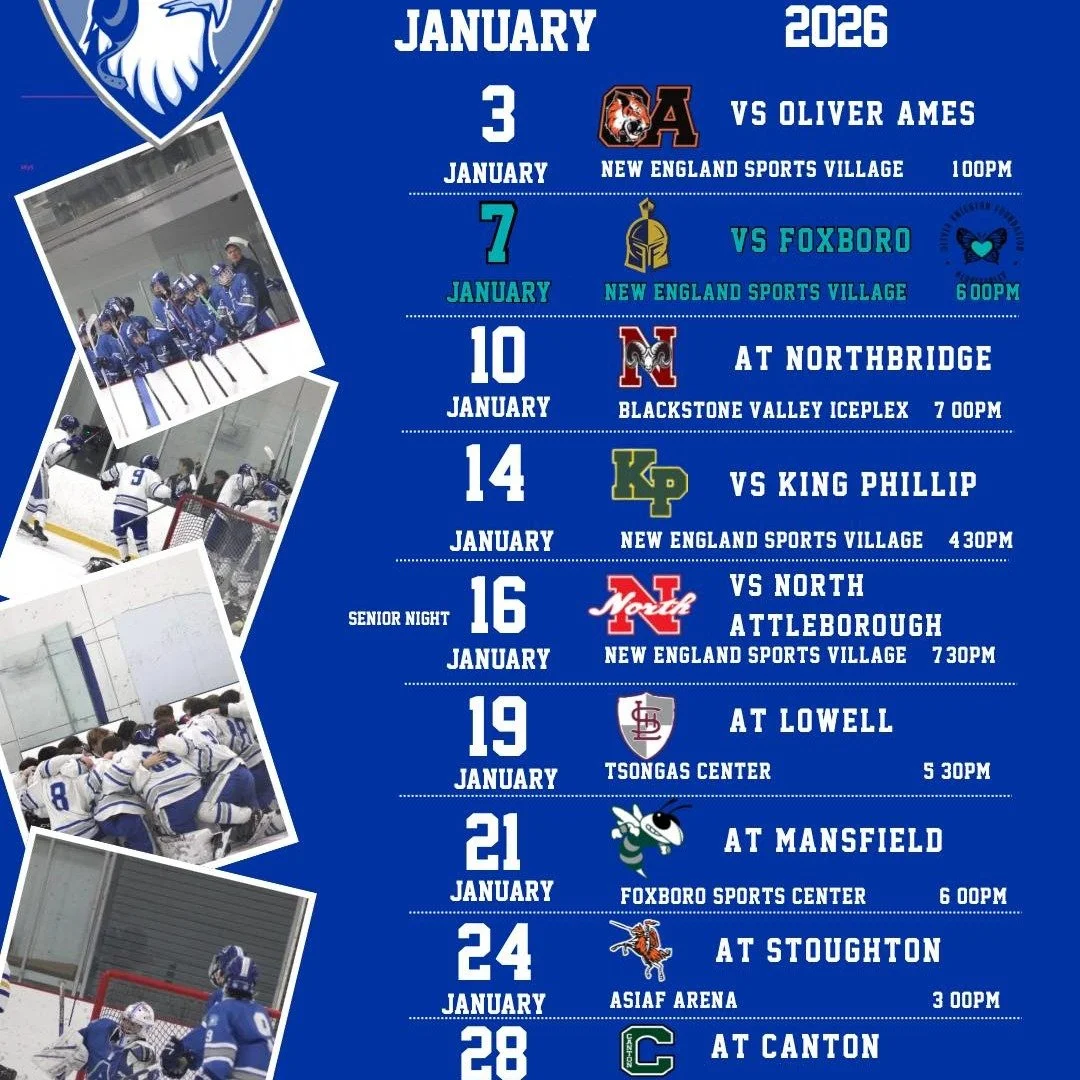 Join the OKF on Wednesday, January 7th at 6pm at @nesportsvillage for the 3rd annual @attleboro.hockey Varsity Boys Hockey Olivia&rsquo;s Game! Come help us cheer on the AHS hockey as they play Foxboro.

#LOVEforLIV