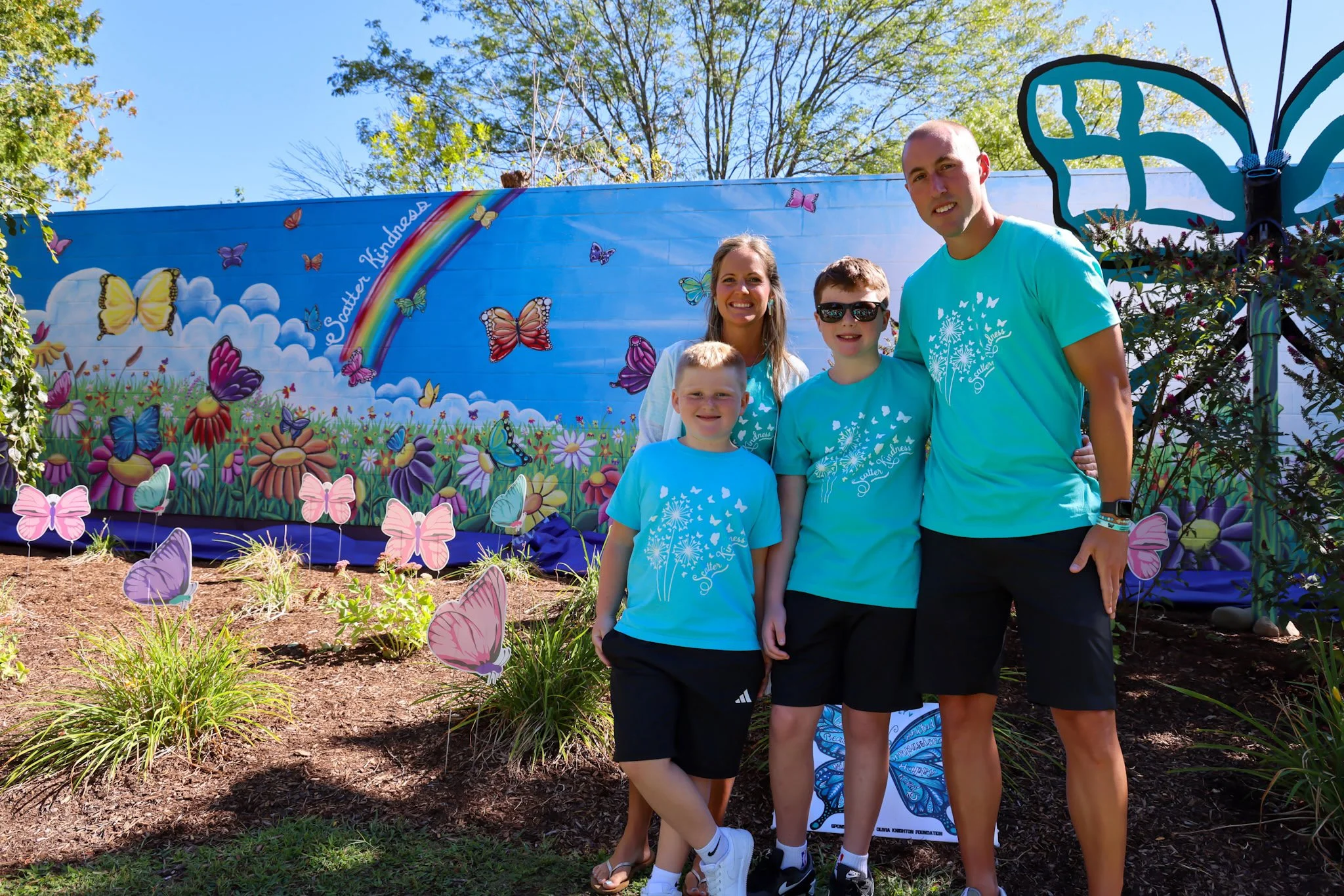 Capron Park Zoo Butterfly Mural and Kindness RockGarden