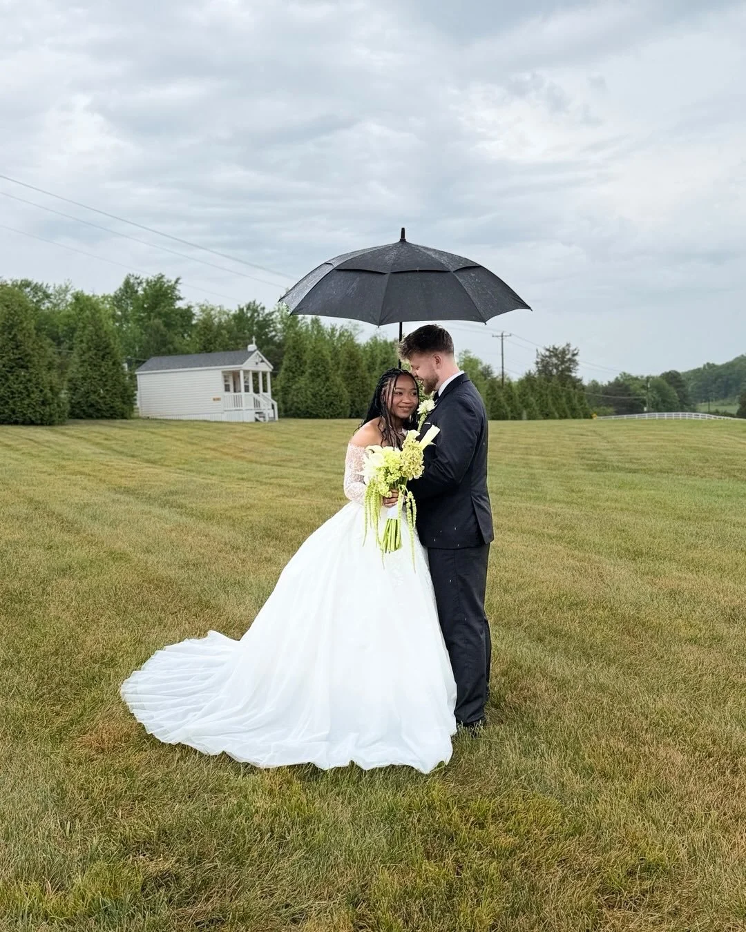 4/25/26 Daniela &amp; Jack - Rain could not stop this beautiful union of husband and wife. Indoor reception at our NC wedding venue near Hickory; covered pavilion and tobacco barn. 
@clt_daniela 

Redbird Ridge Estate
NC Wedding venue near Hickory
17