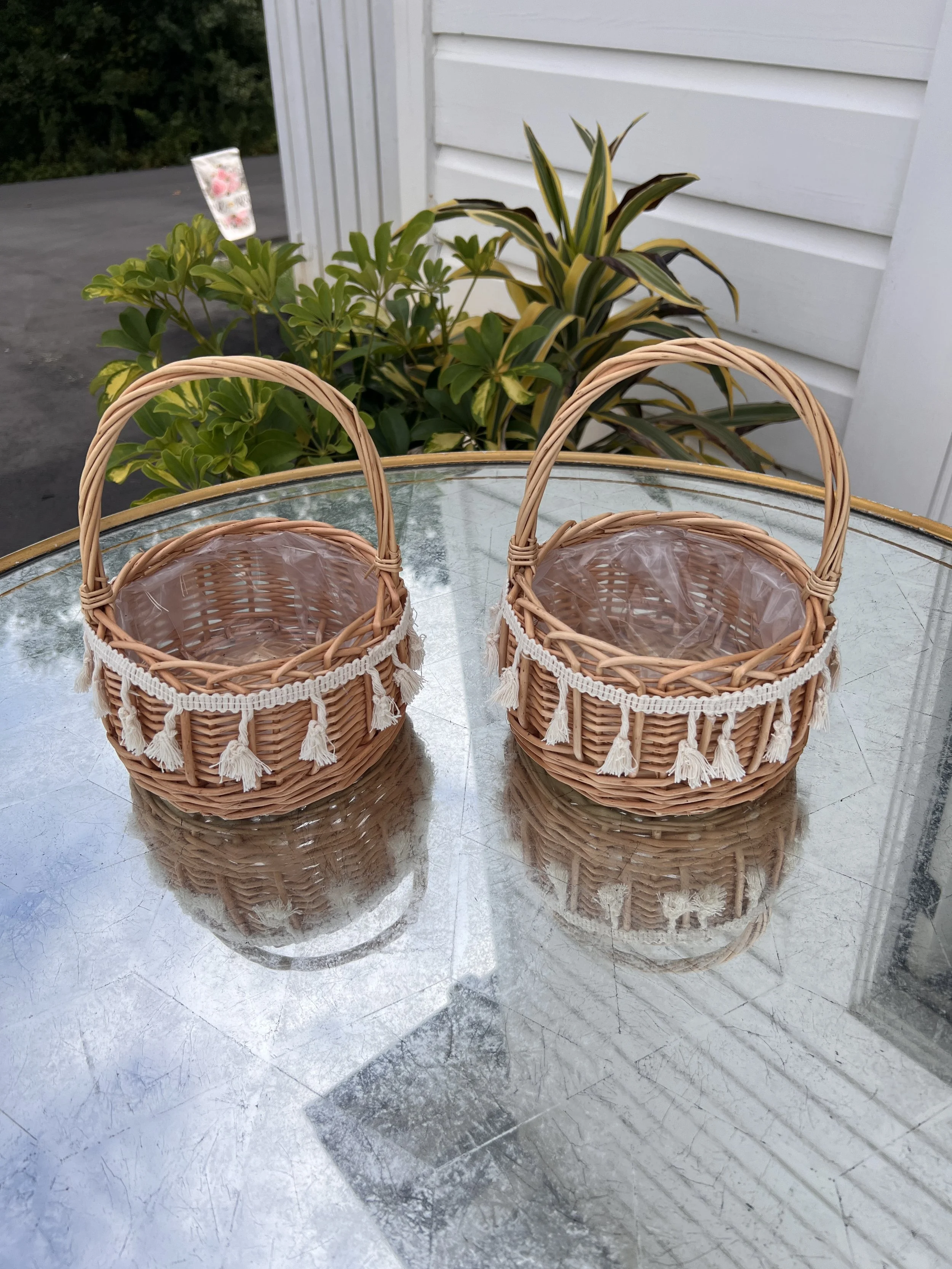 Flower girl baskets for wedding in Charlotte