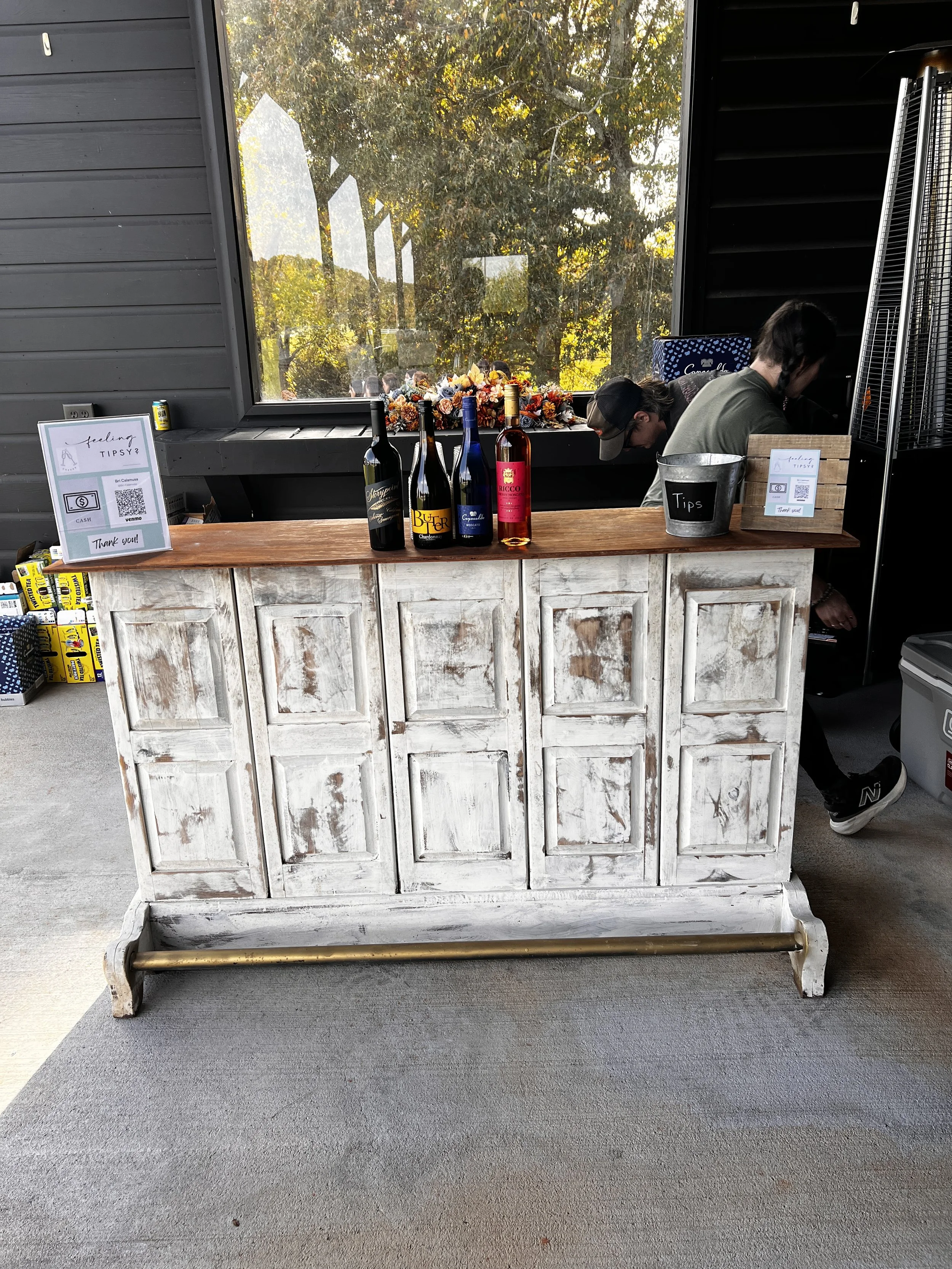 Signature cocktail bar at Charlotte wedding venue