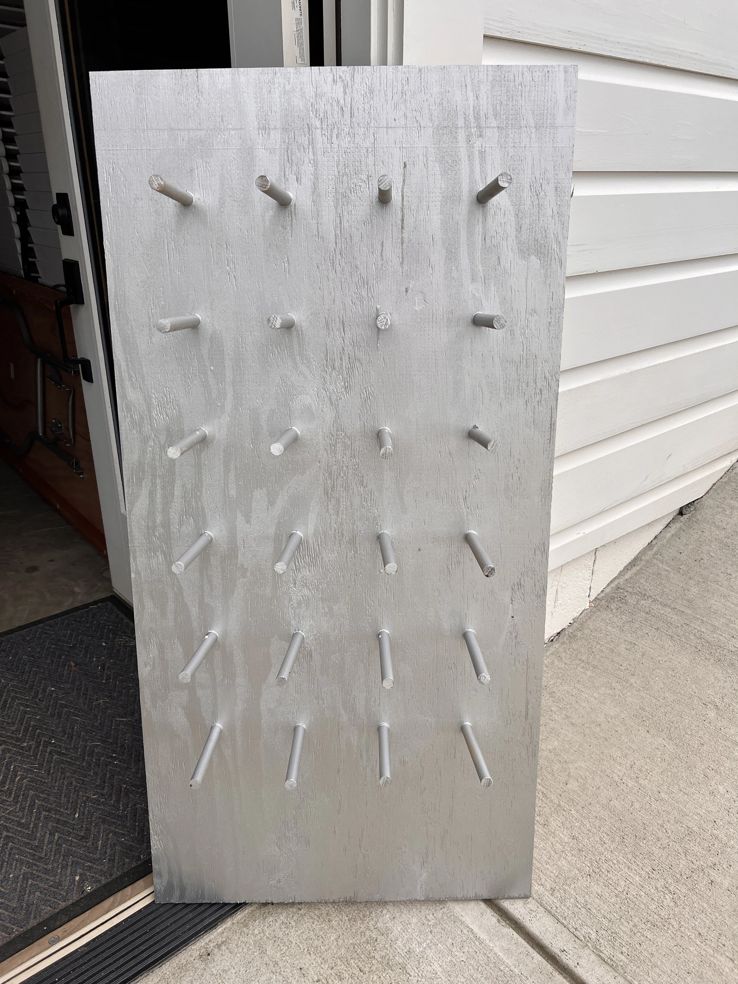 Silver donut wall for 24 - 48 donuts for wedding in Charlotte