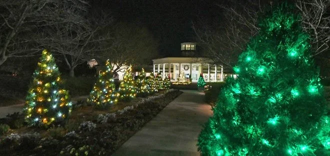 Holidays at the Garden at Daniel Stowe Botanical Garden; romantic place to get engaged this holiday season