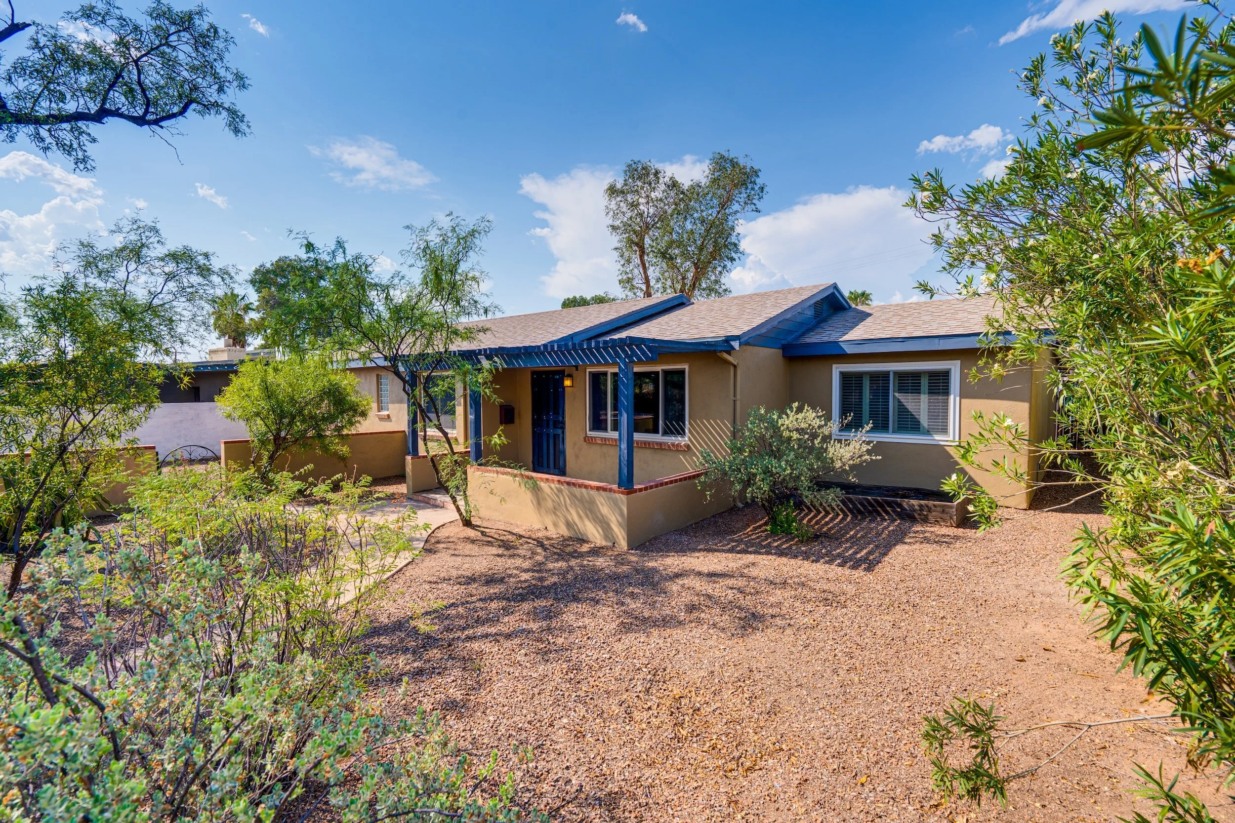 Image of ranch style home in the Broadmoor VIllage neighborhood in Tucson
