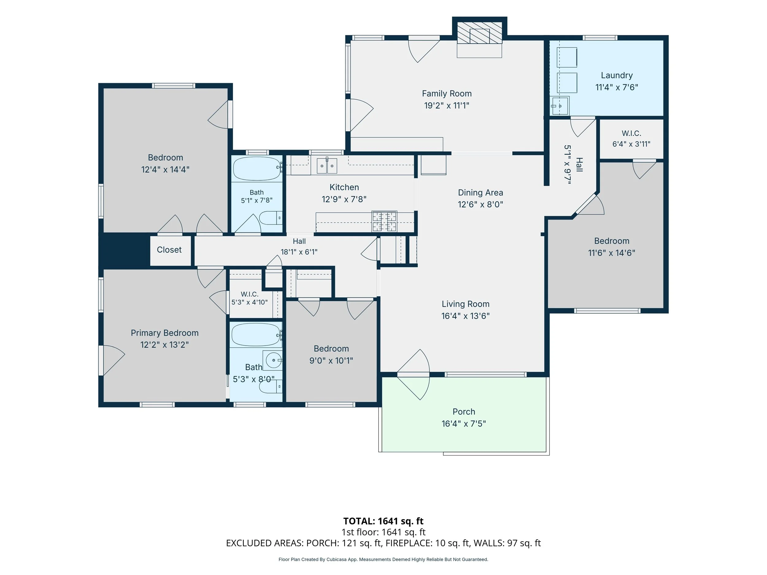 floor plan of 2633 E Manchester St, Tucson