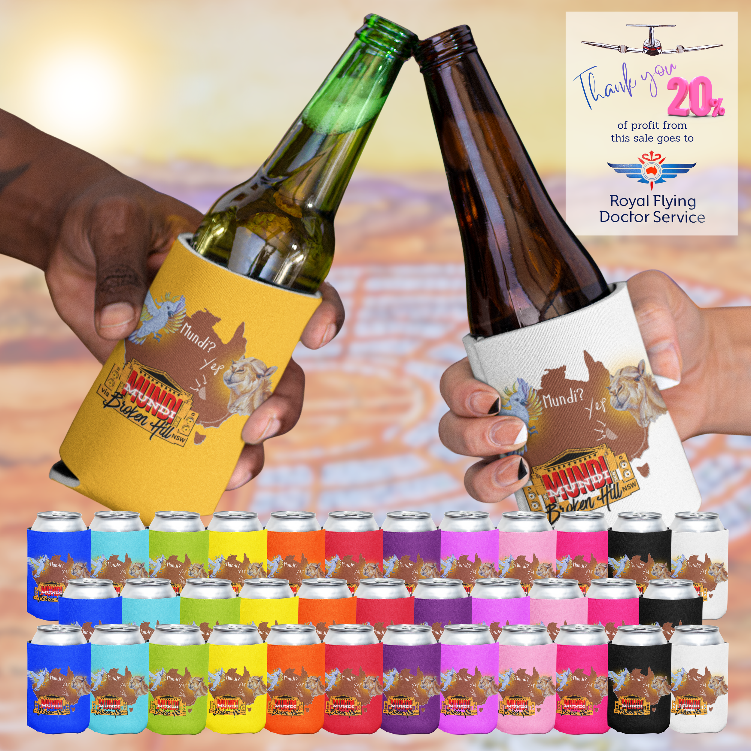 CAN COOLERS - The Officially Unoffical Mundi Can Cooler created for you in Broken Hill