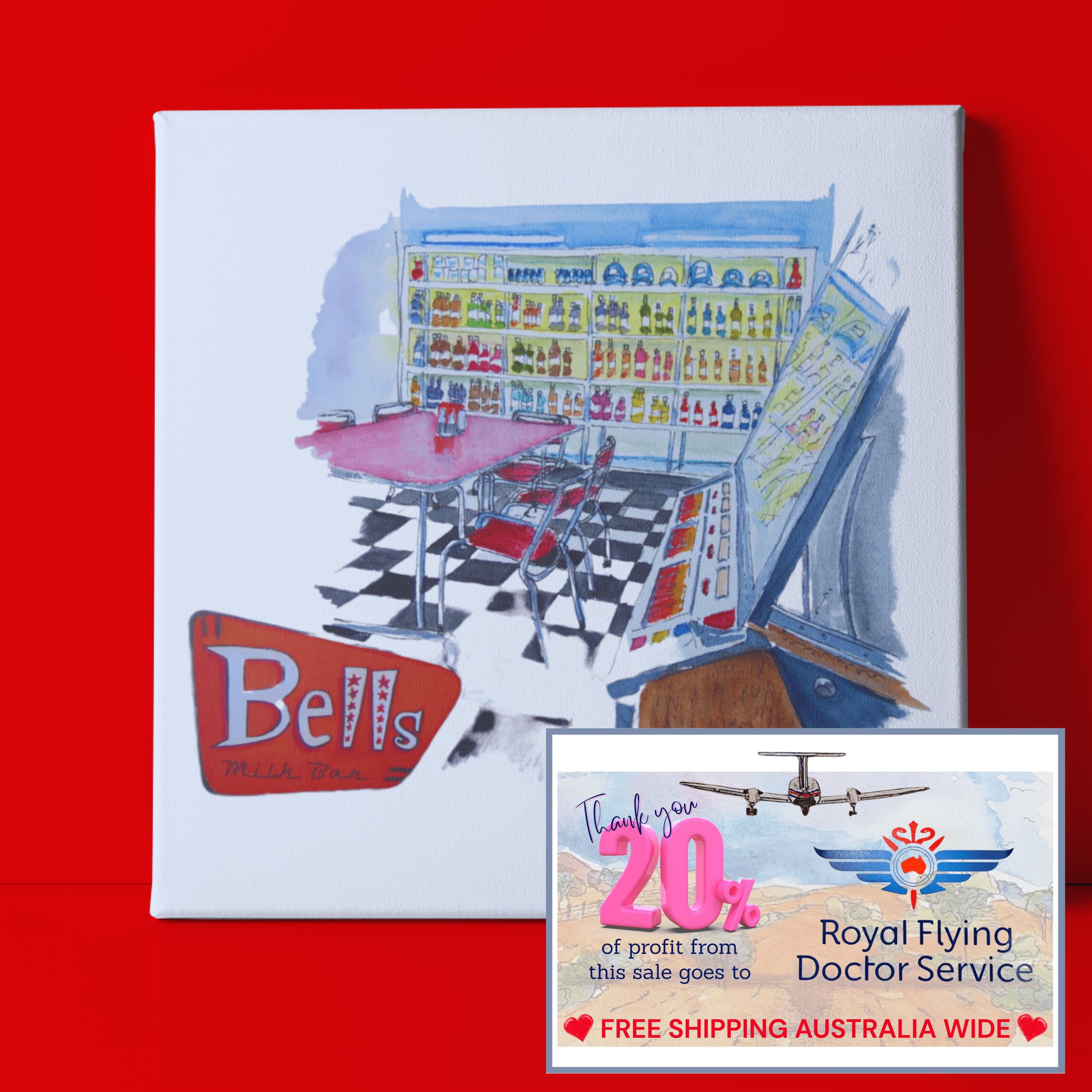 'BELLS Milk Bar' Jukebox & Syrup Bottles - Broken Hill, NSW (368)