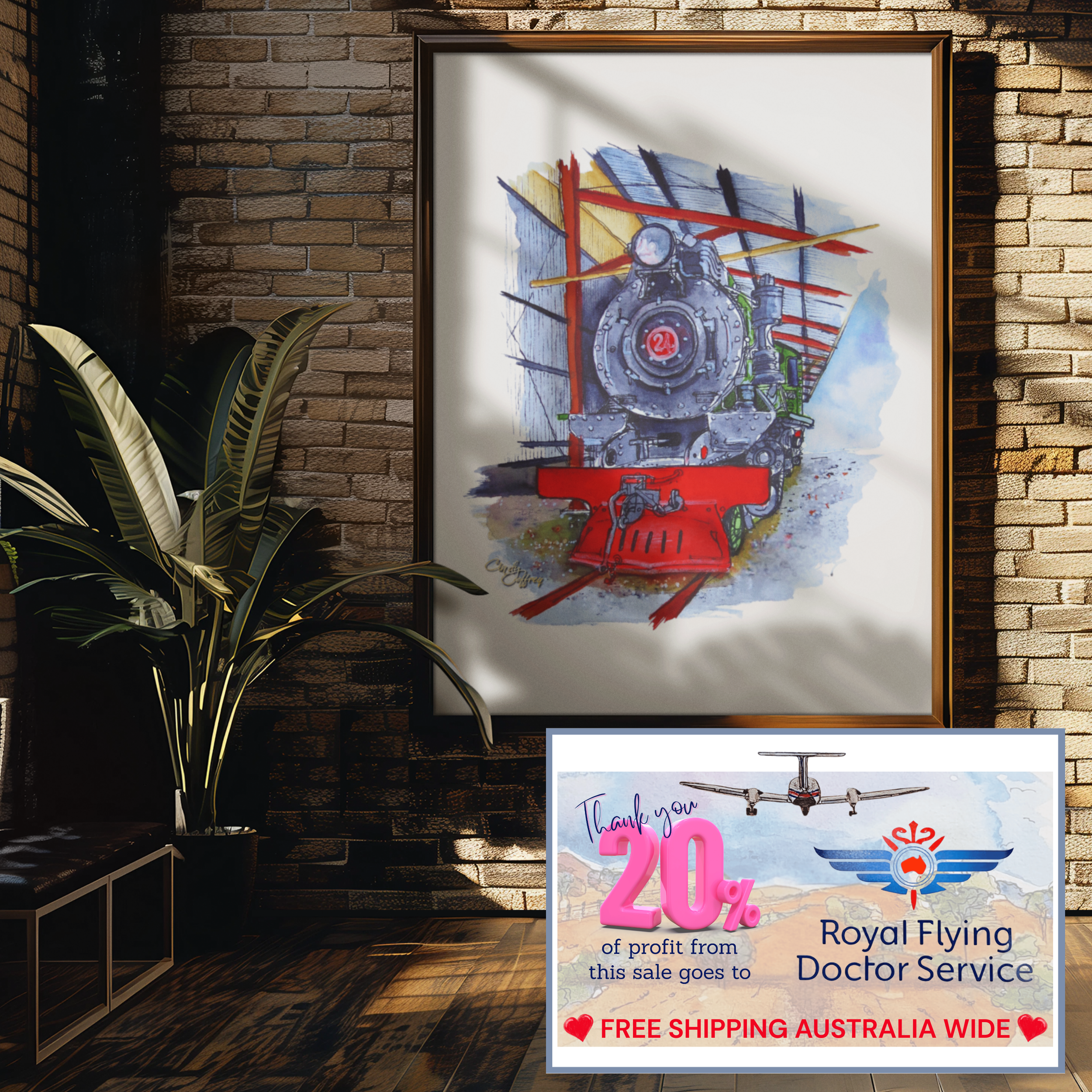 W24 Locomotive "Malcolm Moore" - Broken Hill, NSW (291)