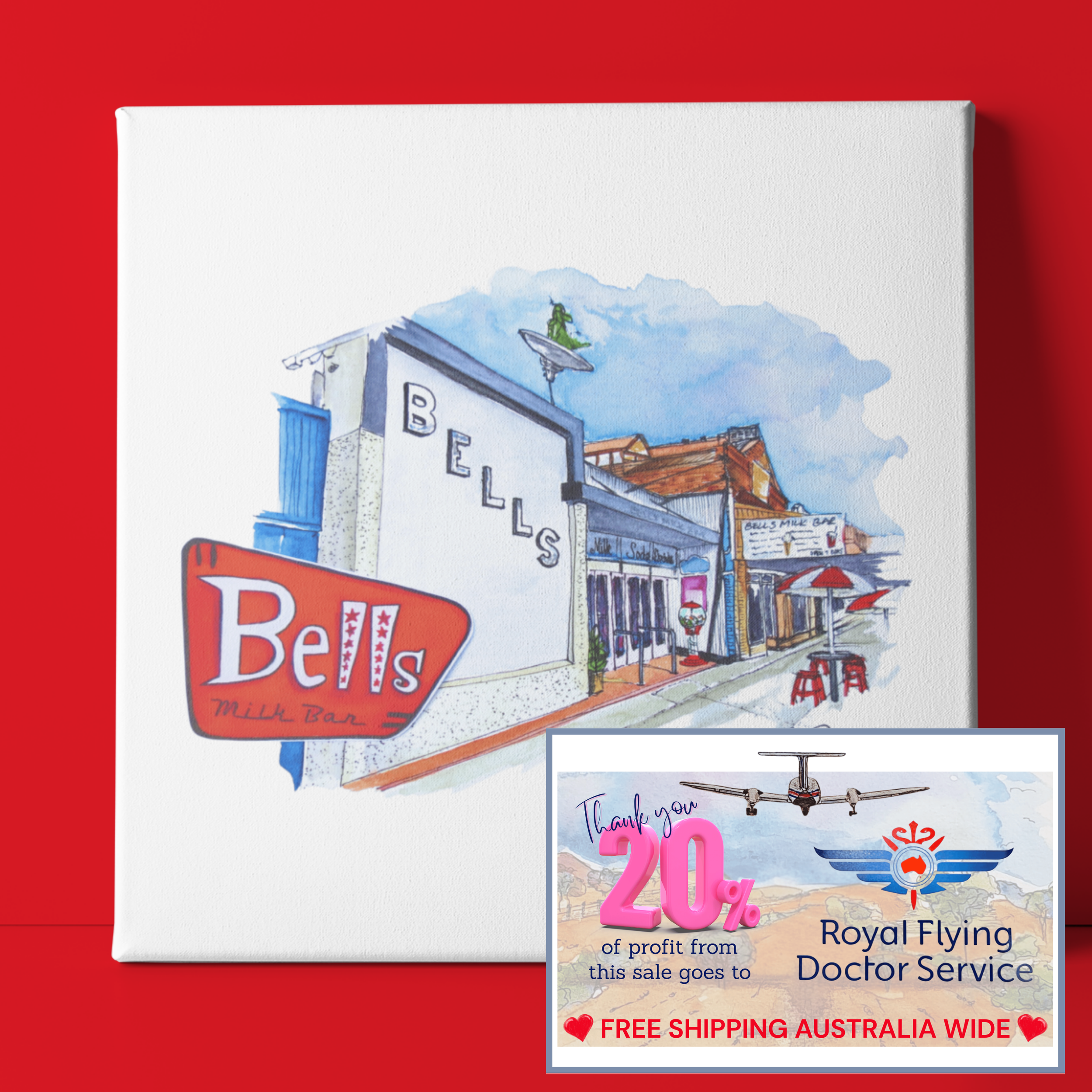 'BELLS Milk Bar' Street Front from the PO - Broken Hill, NSW (370)
