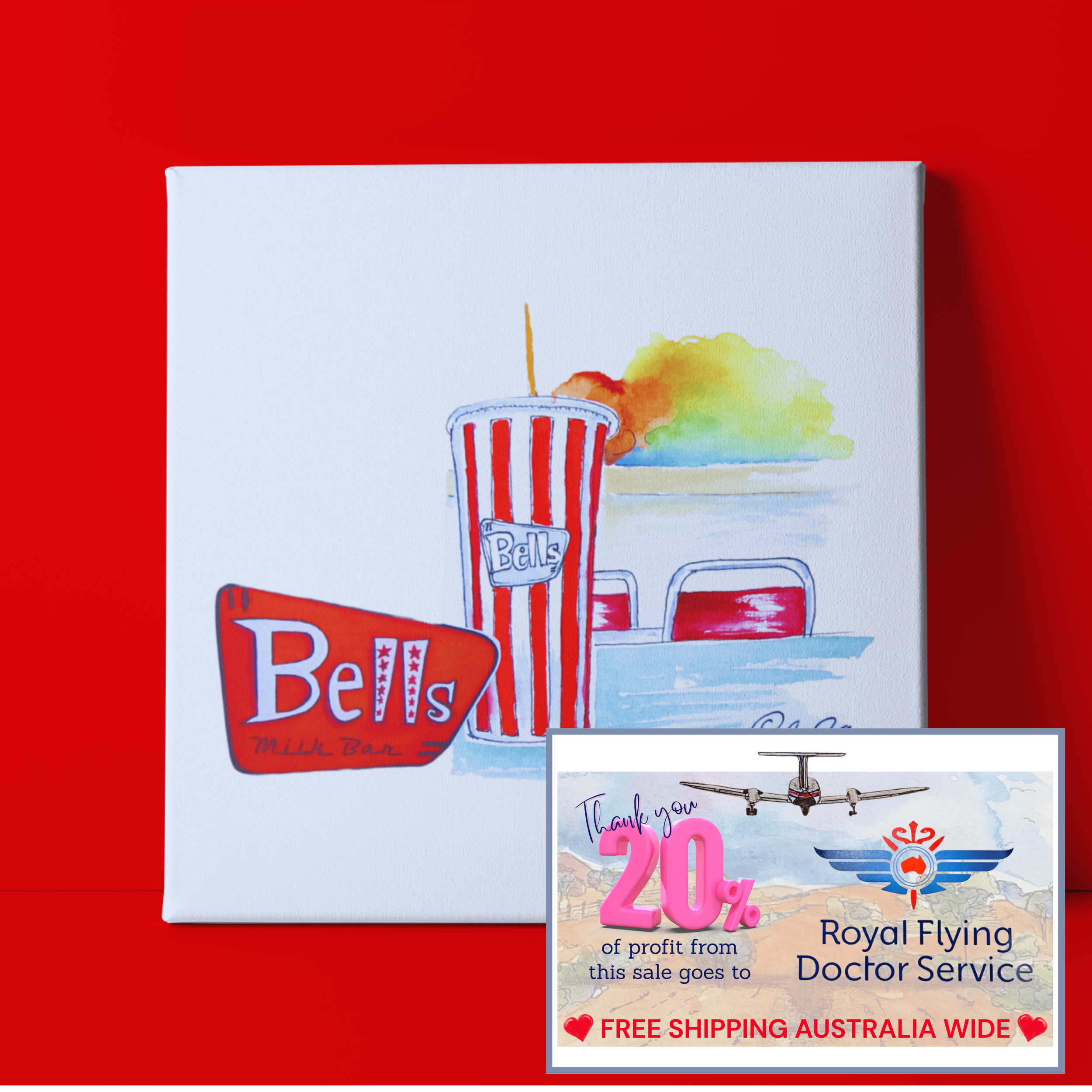 'BELLS Milk Bar' Take Away Milkshake - Broken Hill, NSW (367)