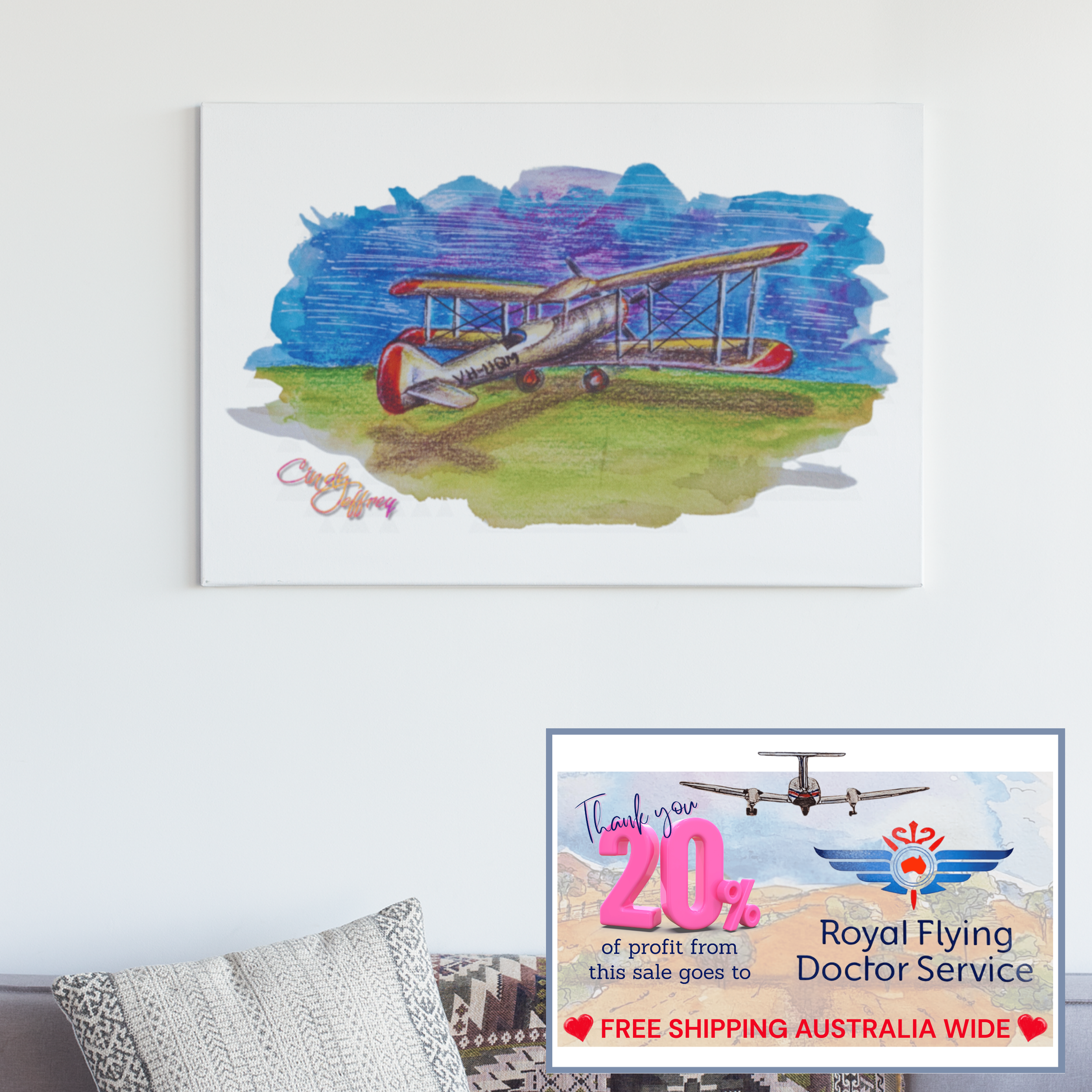 Flying Doctors (1930s) DeHavilland DH83C 'Fox Moth' VH-UQM - Broken Hill, NSW (342)