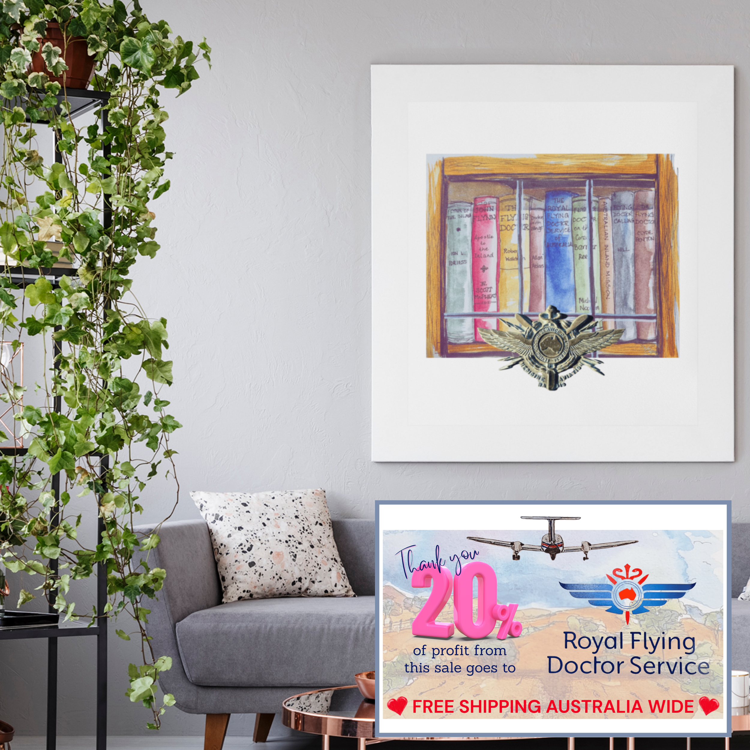 RFDS (Flying Doctors) Bookcase (446)