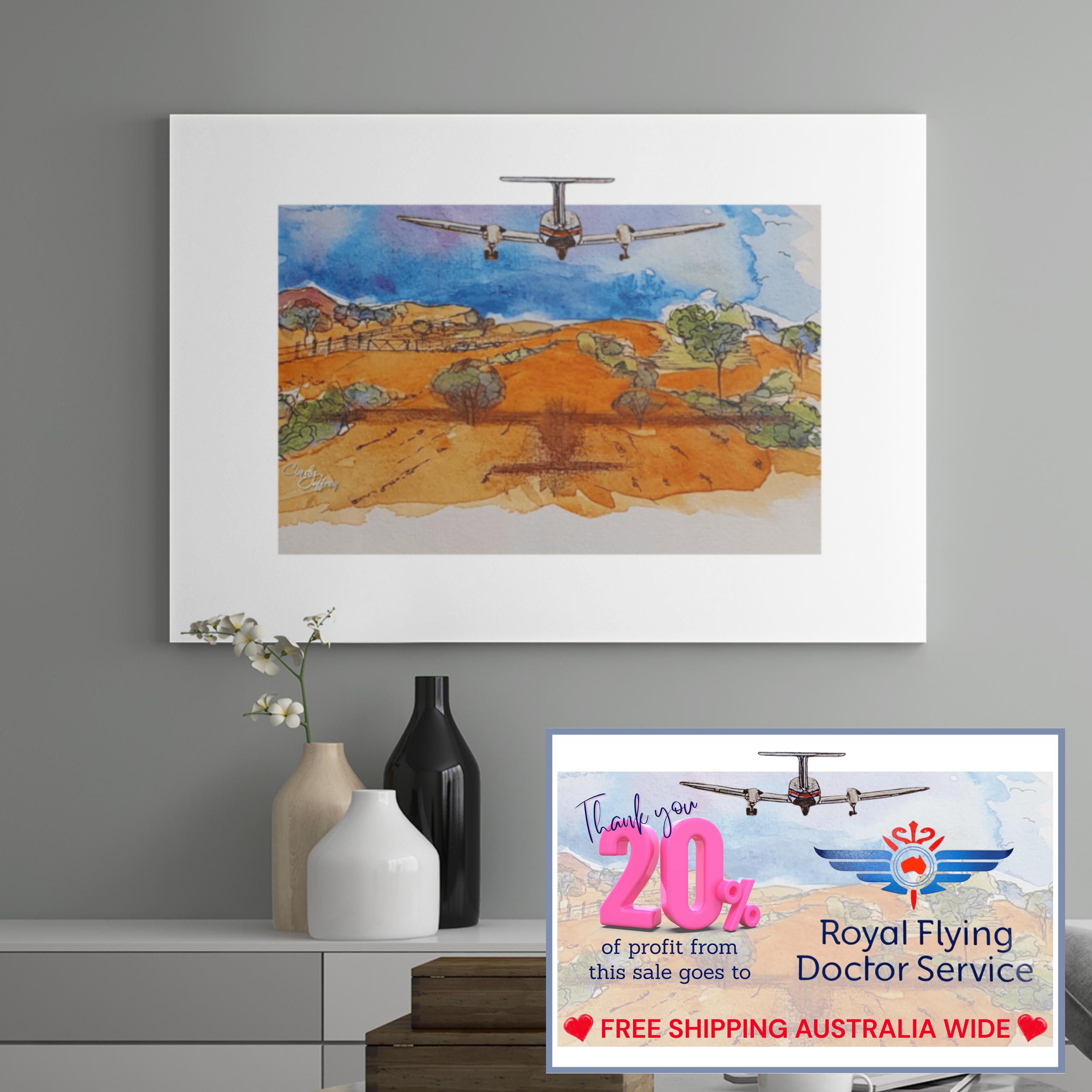 RFDS Kingair - 'Dirt Strip' (372)