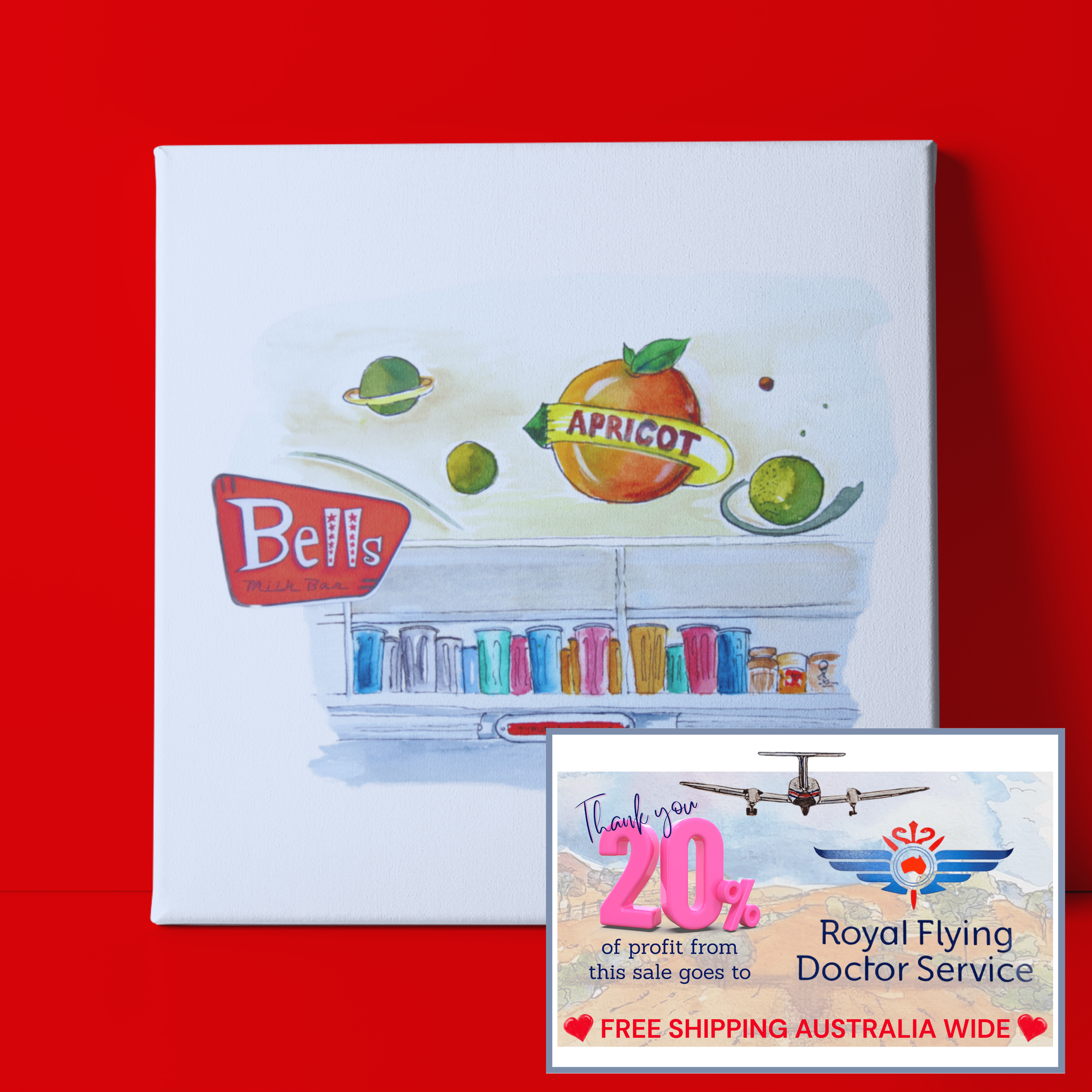 'BELLS Milk Bar' Apricot Cups - Broken Hill, NSW (369)