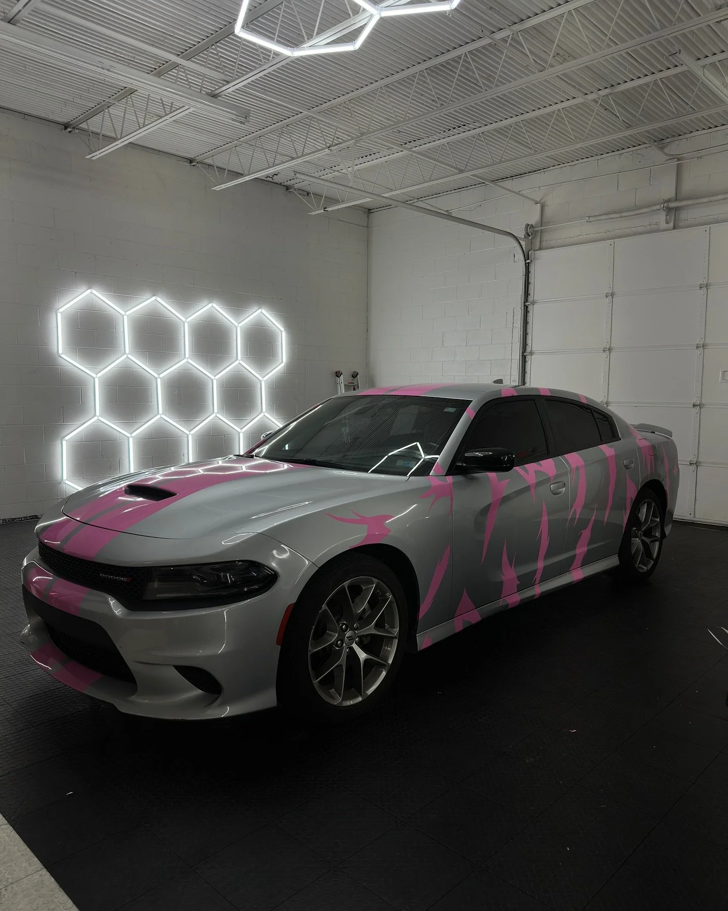 Custom Pink Decals &amp; Racing Stripes 🎀🏁
.
.
Dm for questions &amp; inquiries‼️
.
.
#OGWRAPS #vinyl #vinylwrap #wrap #wrapped #wraps #wrappedcars #carwrap #carwrapping #car #cars #carsofinstagram #carswithoutlimits #carshow #dodge #dodgecharger #