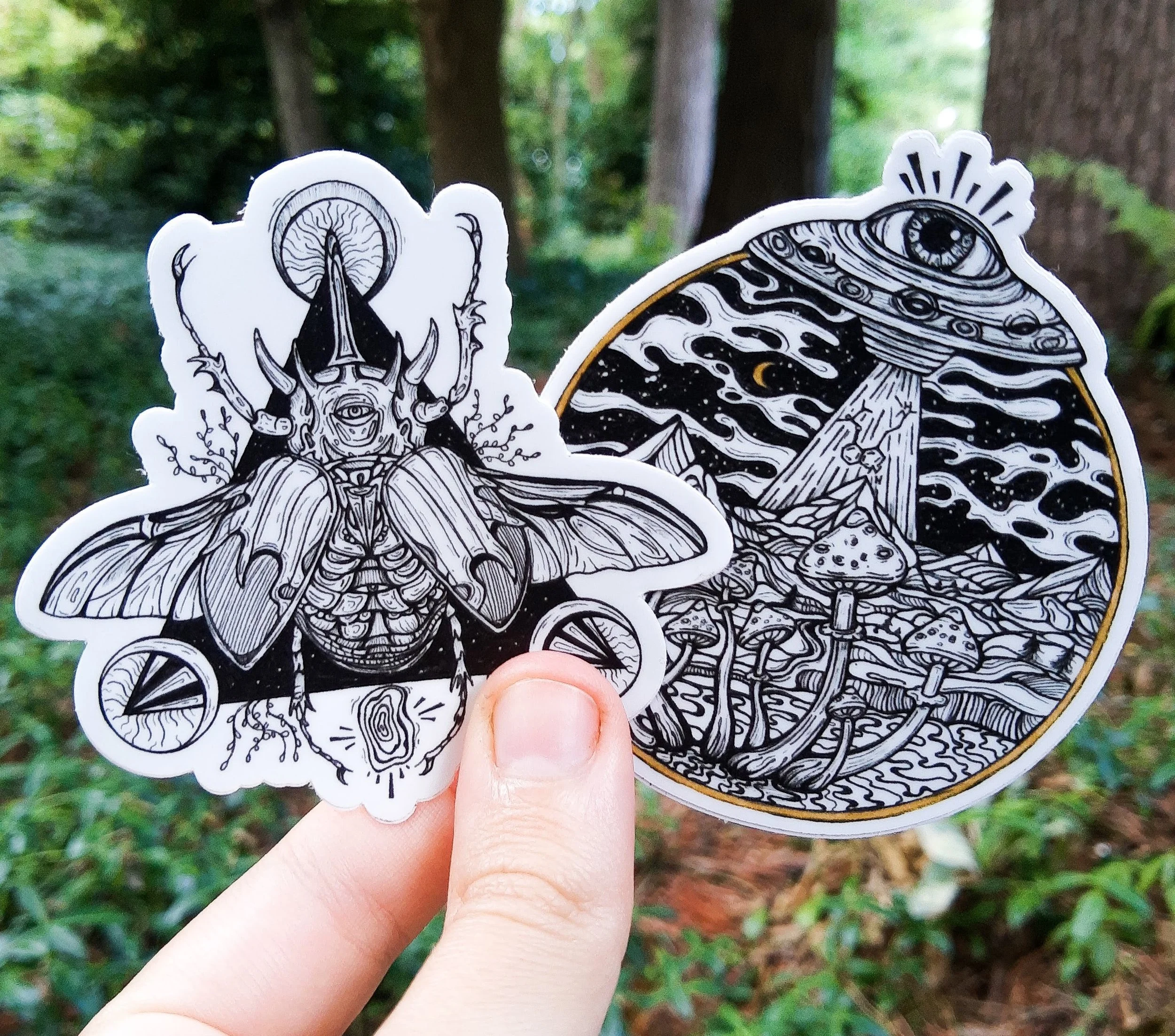 "Black & White" Sticker Pack