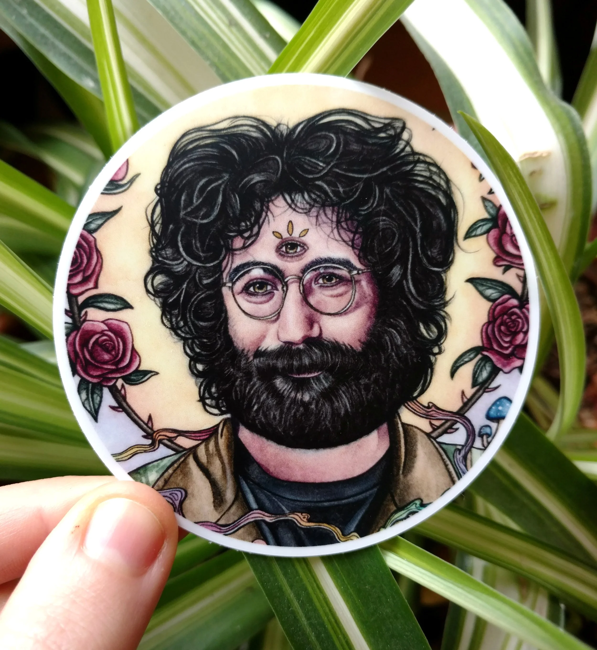 "Jerry Garcia" Vinyl Sticker