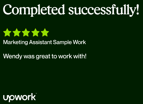 Successful marketing sample work