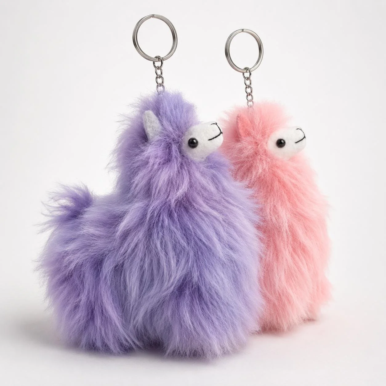 Handcrafted Alpaca Fur Keychain