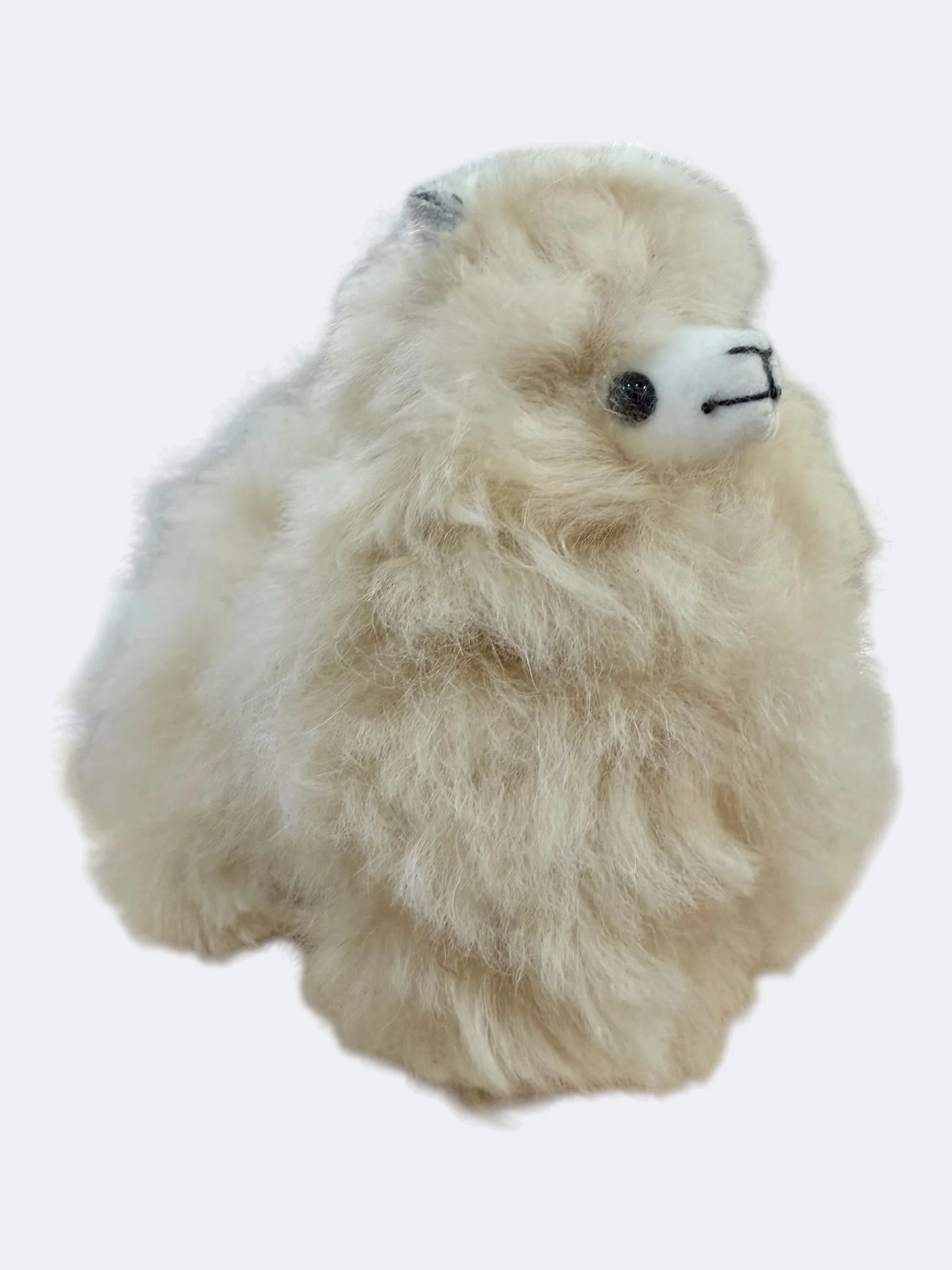 Alpaca llama keychain ivory.jpeg