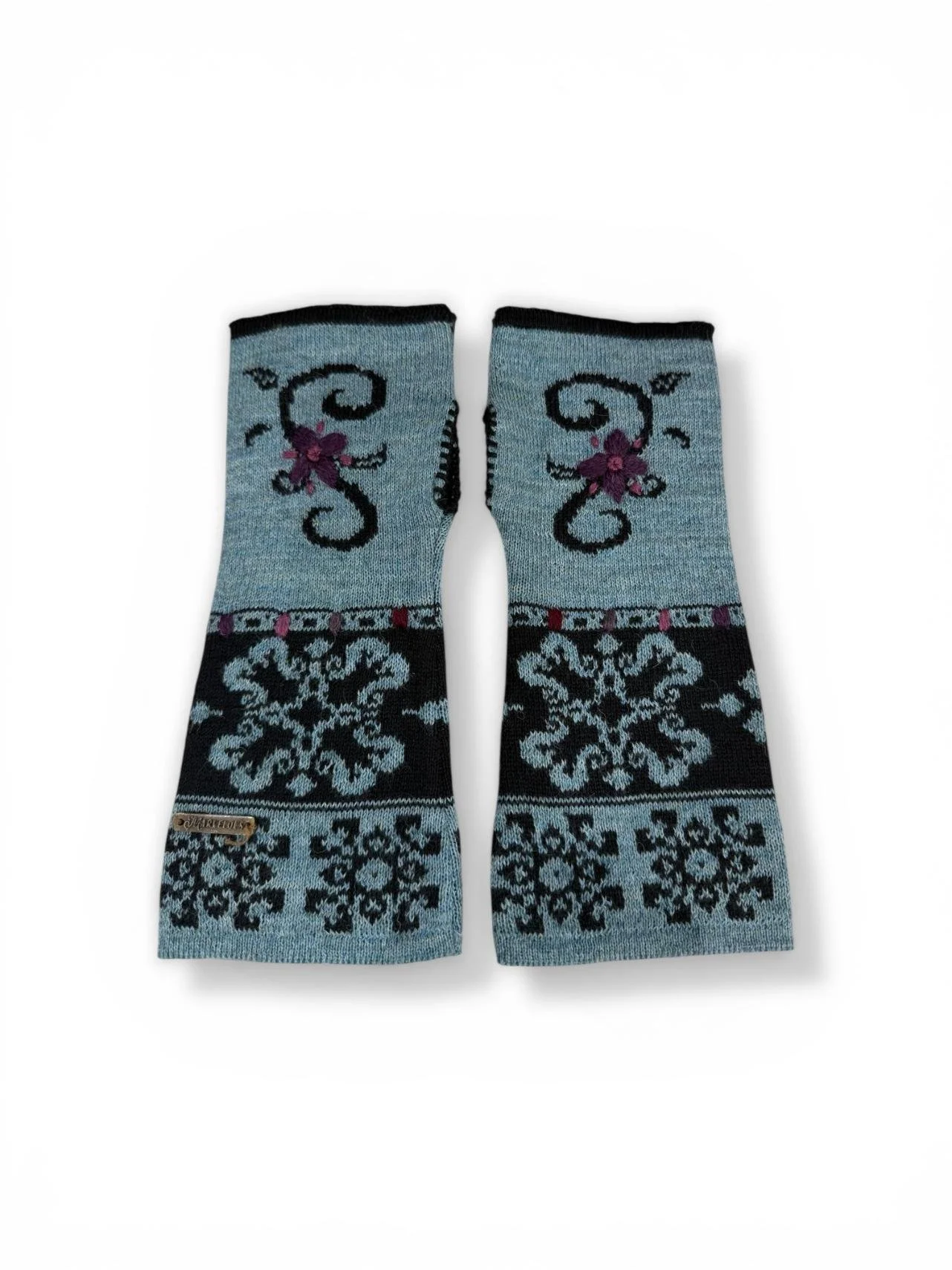 Mint fingerless gloves alpaca fiber soft natural mom.jpg