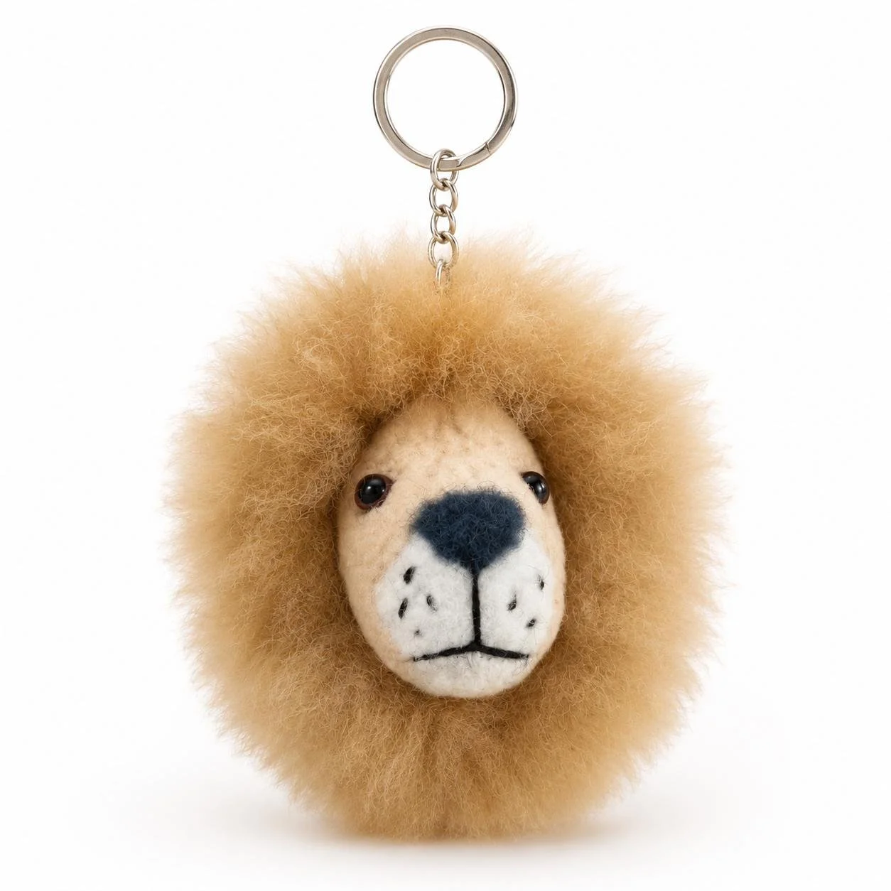 Handcrafted Alpaca Fur Keychain