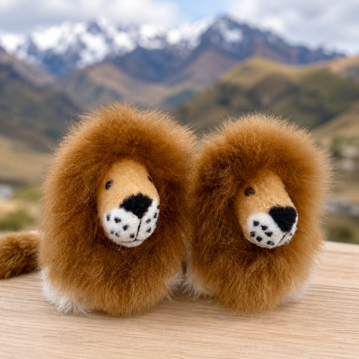 Handcrafted Alpaca Fur Keychain