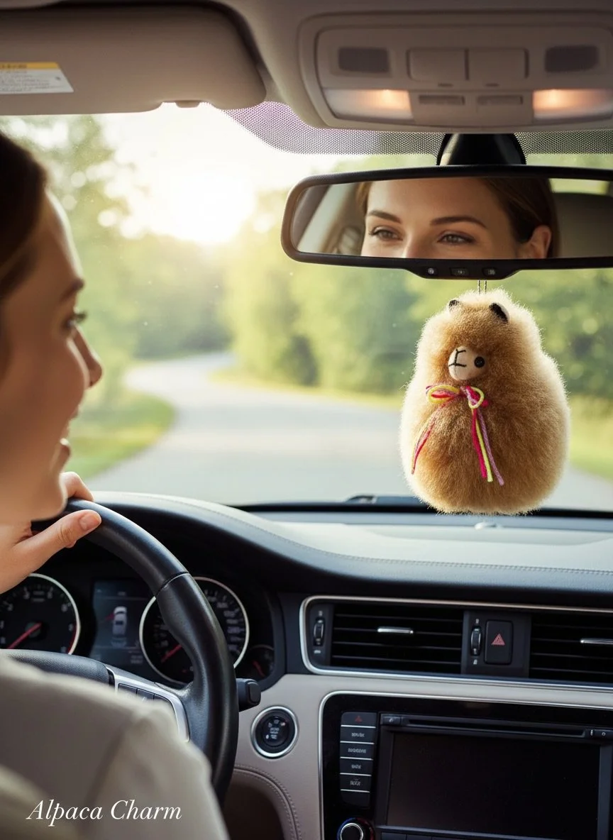 Llama keychain for car.jpeg