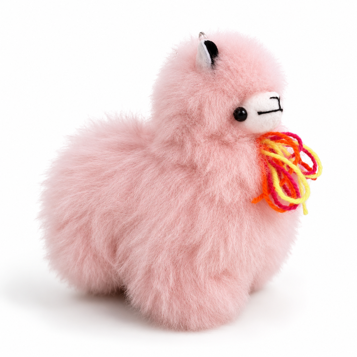 pink llama alpaca fur keychain.PNG